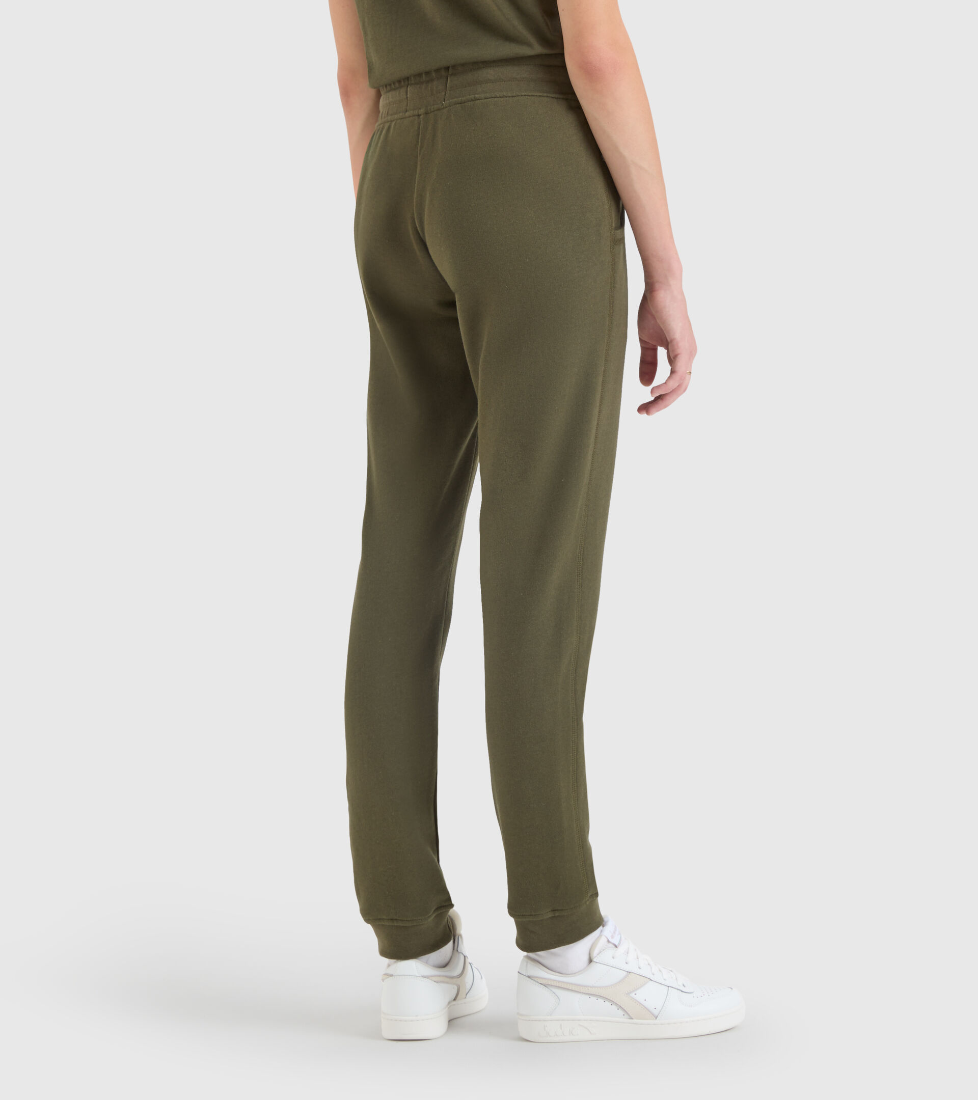 Cotton sports trousers - Made in Italy - Women L. JOGGER PANT MII GREEN MILITARY - Diadora