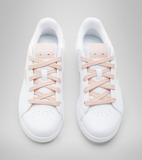 GAME P GS GIRL, WHITE/PEACH WHIP Sports shoes - Youth 8-16 years GAME P GS GIRL WHITE/PEACH WHIP - Diadora