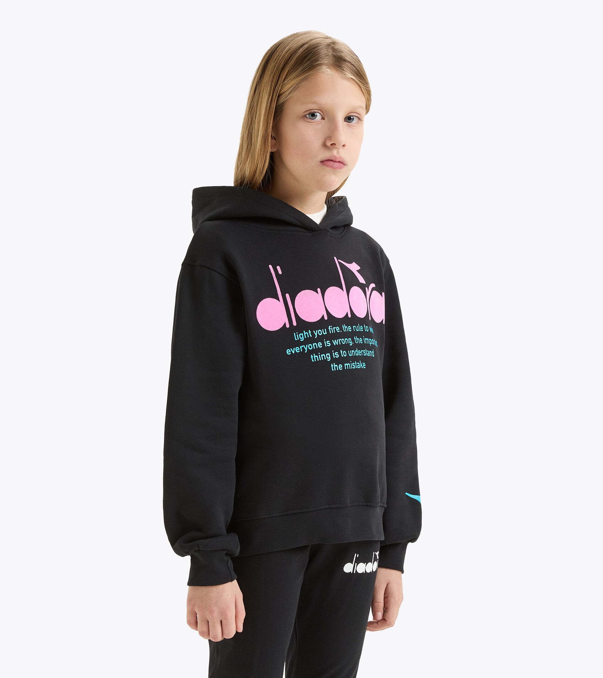 Felpa sportiva - Bambina
 JG.HOODIE LOGO NERO - Diadora