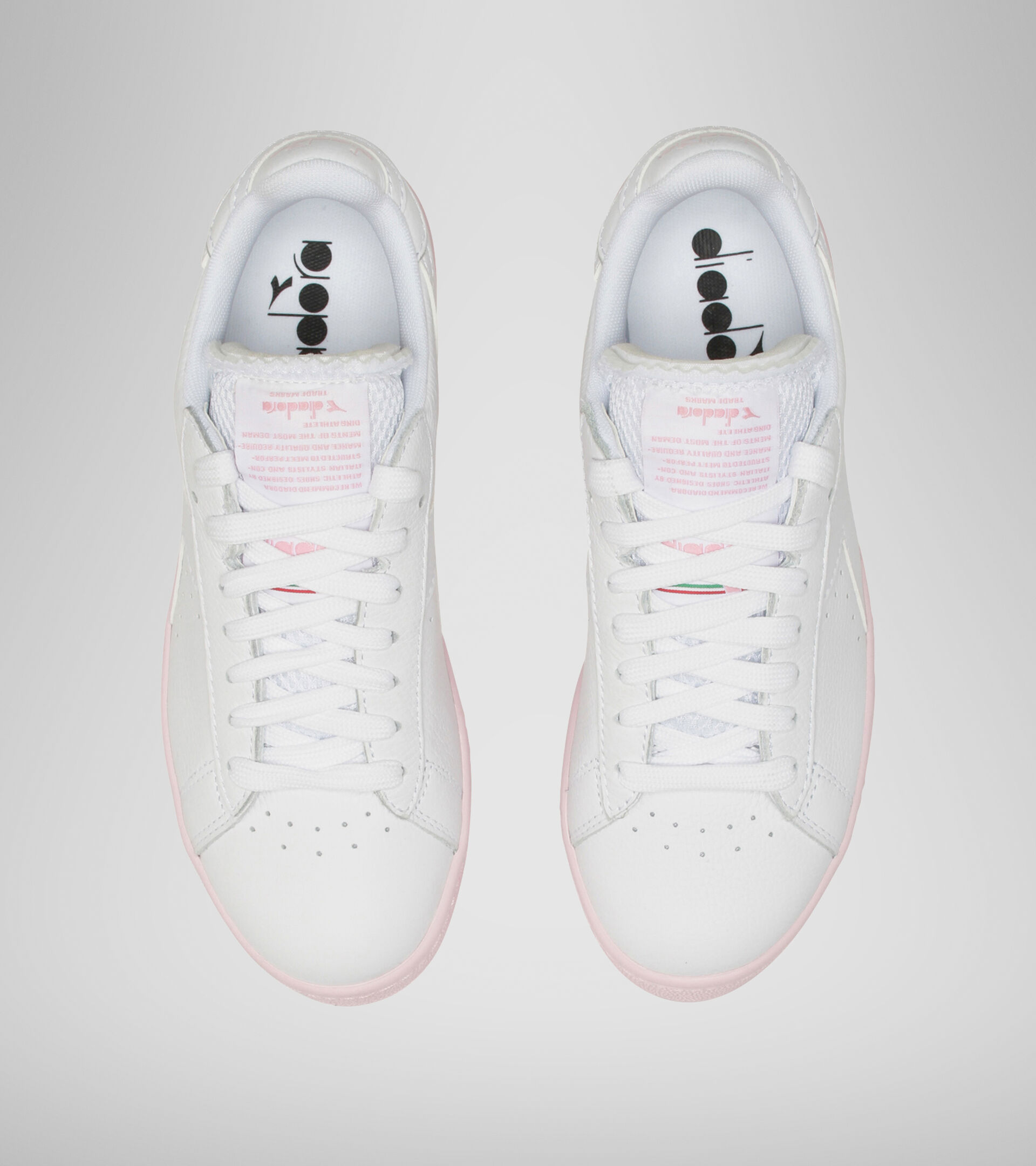 Sports shoe - Women GAME L LOW SOLE BLOCK WN SUPER WHITE/PARFAIT PINK - Diadora
