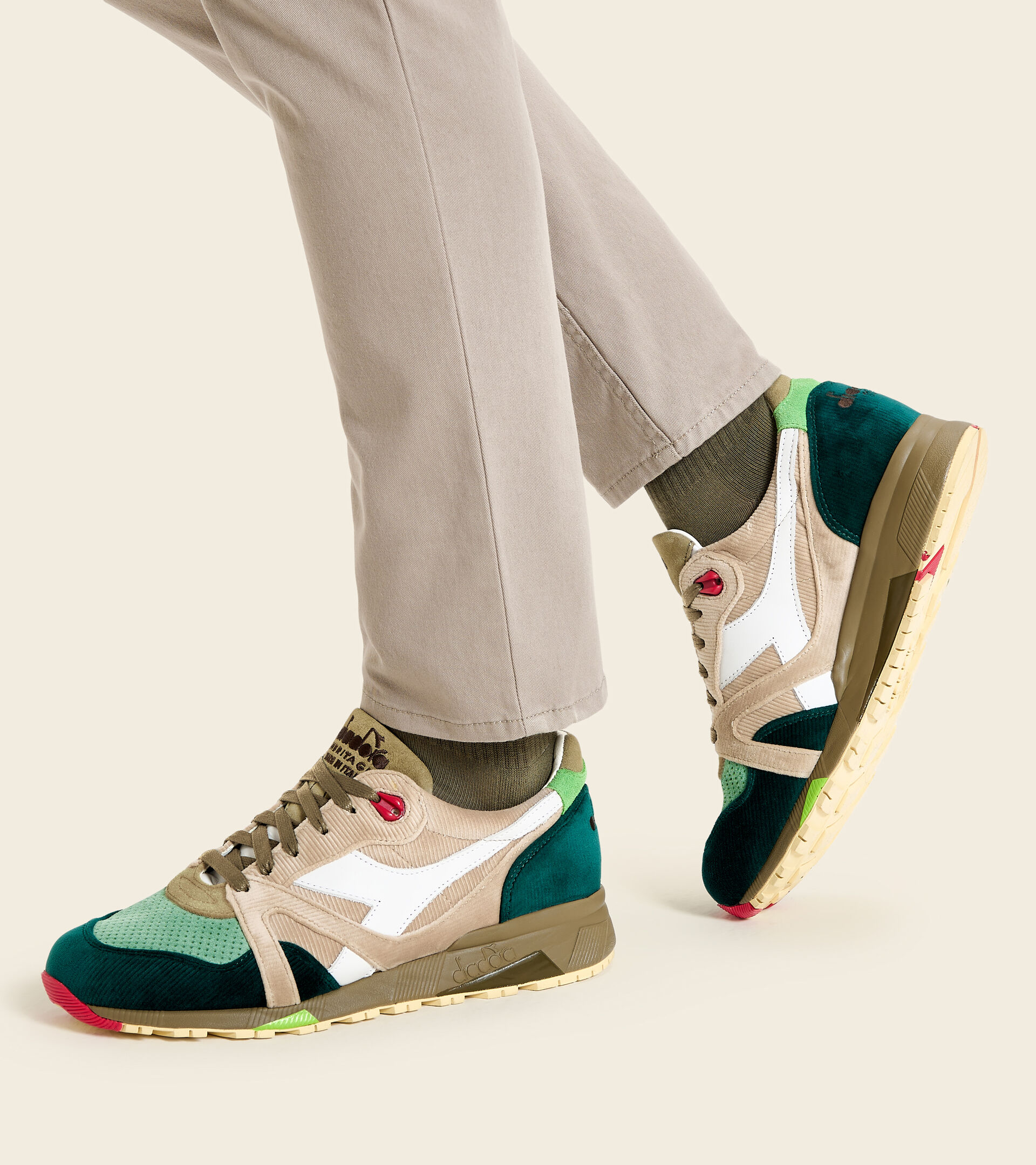 Made in Italy Heritage Shoe - Unisex N9000 ITALIA CIME DI RAPA DOUBLE CREAM - Diadora