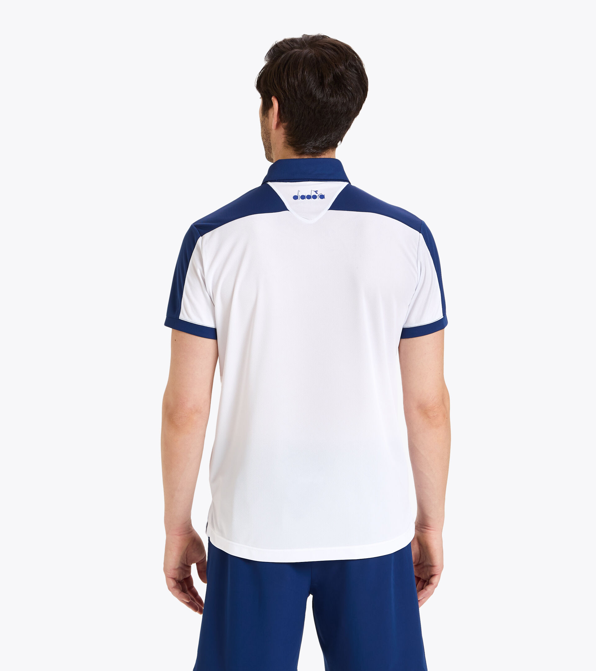 Tennis polo shirt - Men POLO COURT SALTIRE NAVY - Diadora