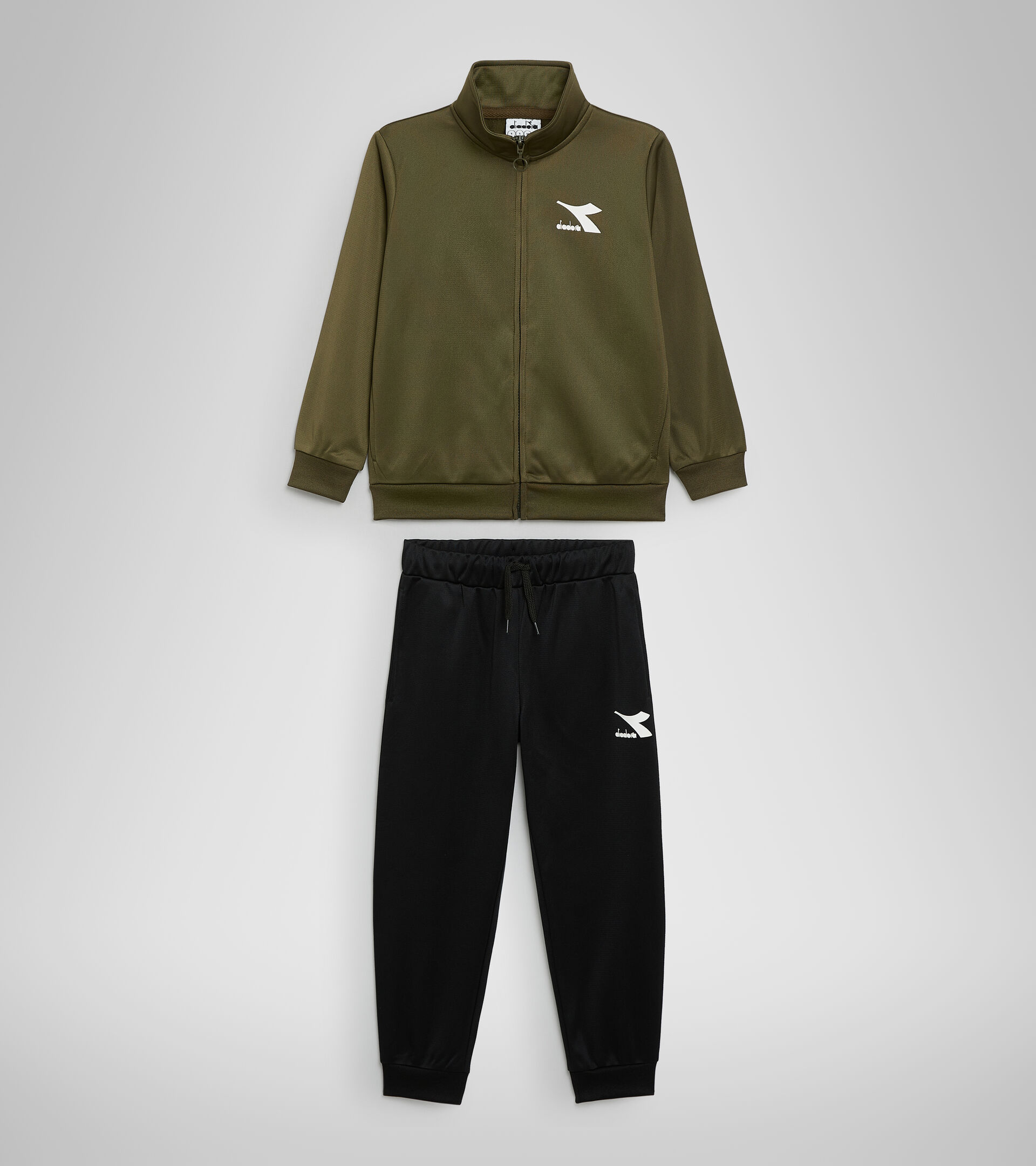 Chándal - Niños JU.TRACKSUIT FZ CHROMIA OLIVA MILITAR - Diadora