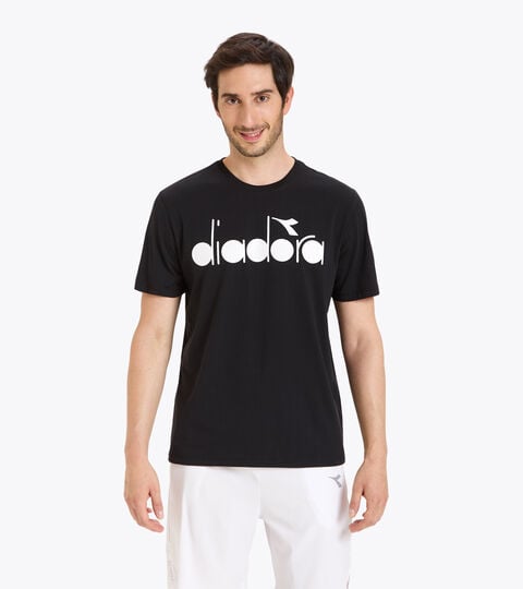 Tennis T-shirt - Men SS T-SHIRT DIADORA CLUB BLACK - Diadora