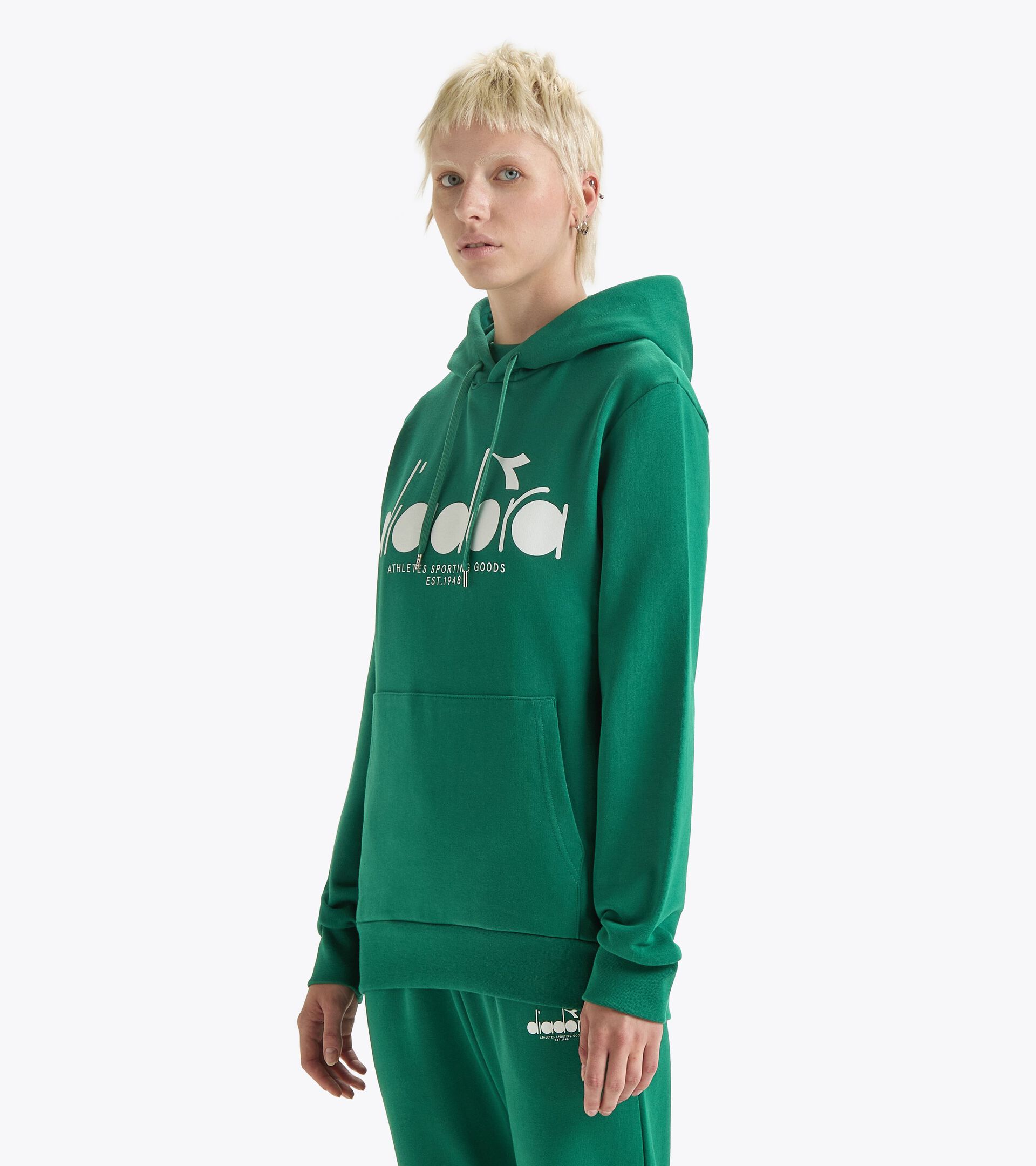 Color block hoodie - All-Gender HOODIE LOGO AVENTURINE - Diadora