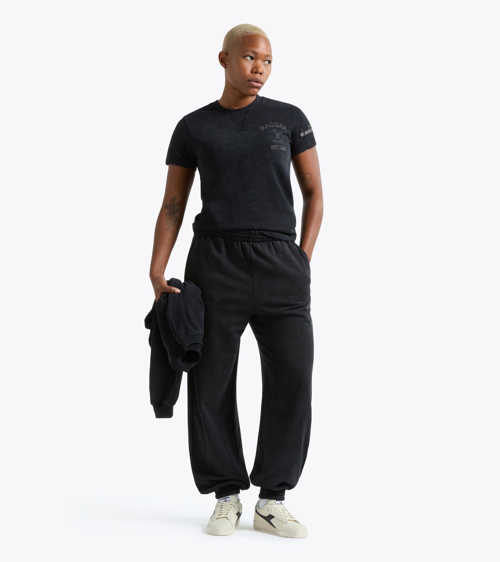 Trousers - Regular fit - Women's L. JOGGER PANTS AVENUE LAB BLACK COAL - Diadora