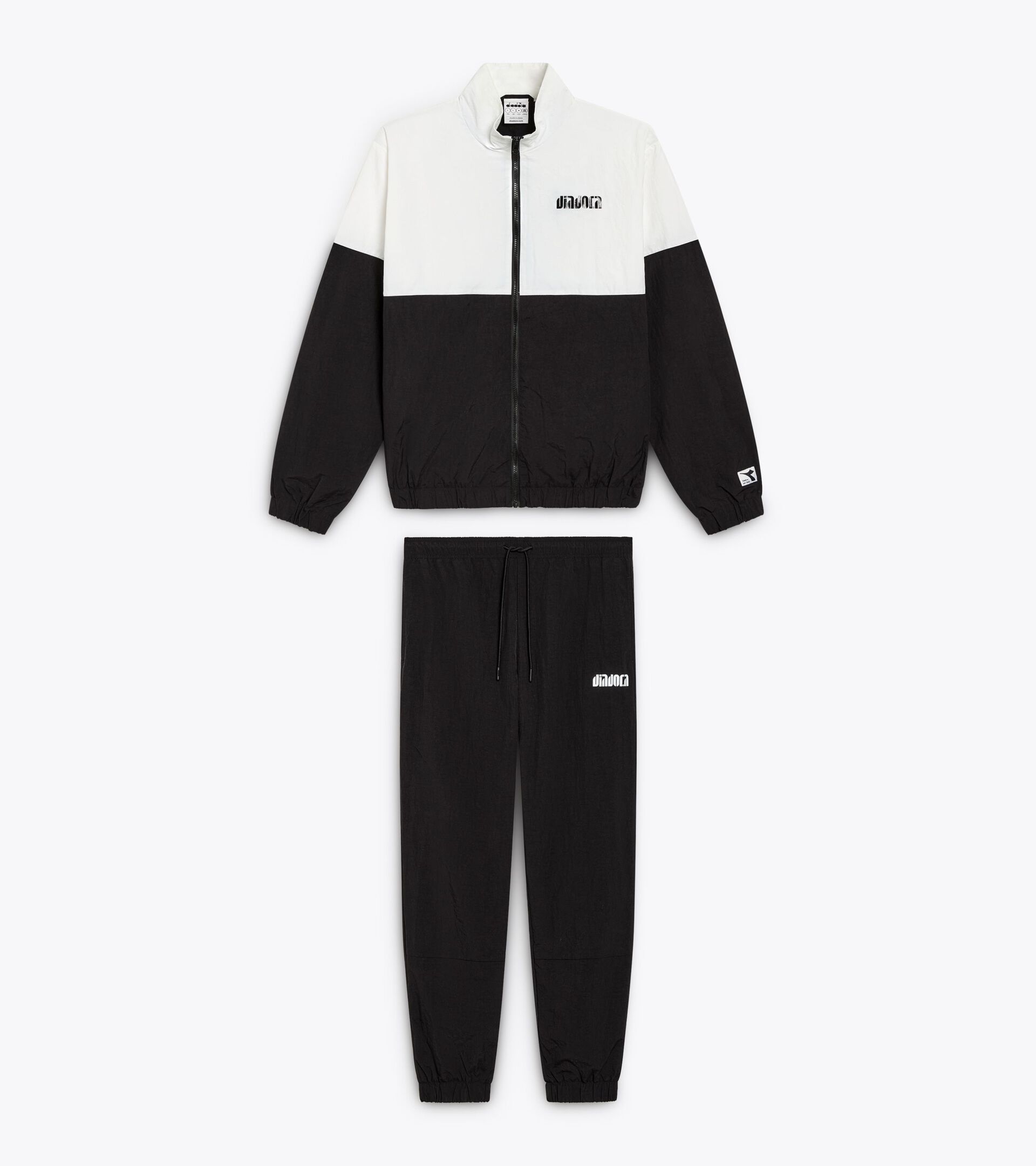 Polyamide tracksuit - All-gender TRACKSUIT ATHL. LOGO II BLACK - Diadora