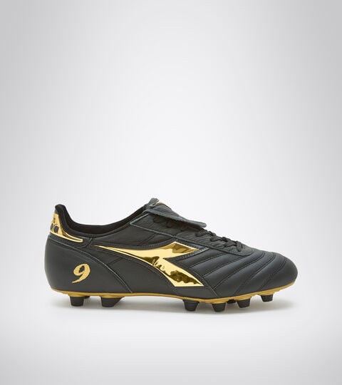 Football boots Made in Italy- Men BRASIL#9 ITA LT+  MDPU BLACK/GOLD - Diadora