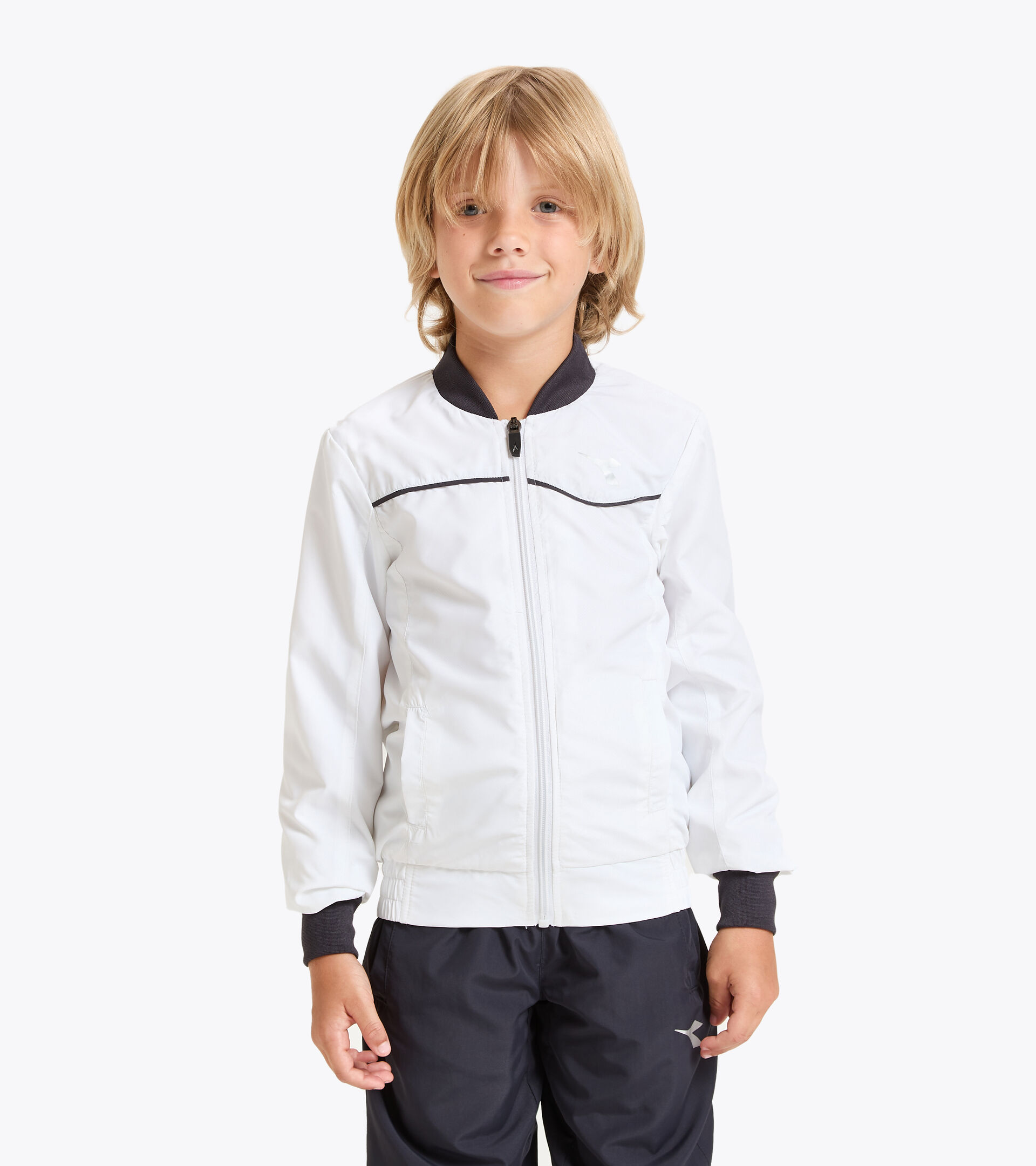 Tennis jacket - Junior J. JACKET COURT OPTICAL WHITE - Diadora