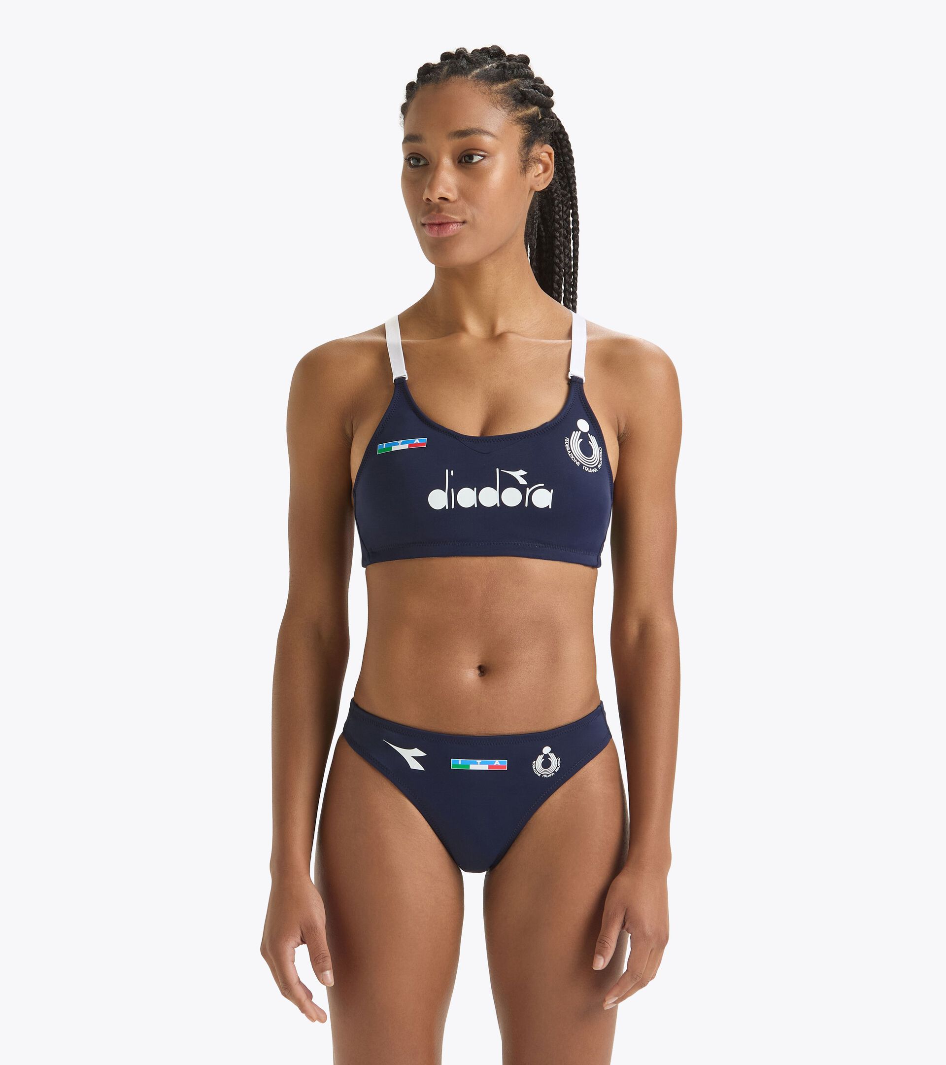 Bikini bra - Italy National Volleyball Team TOP GARA DONNA BV ITALIA CLASSIC NAVY - Diadora