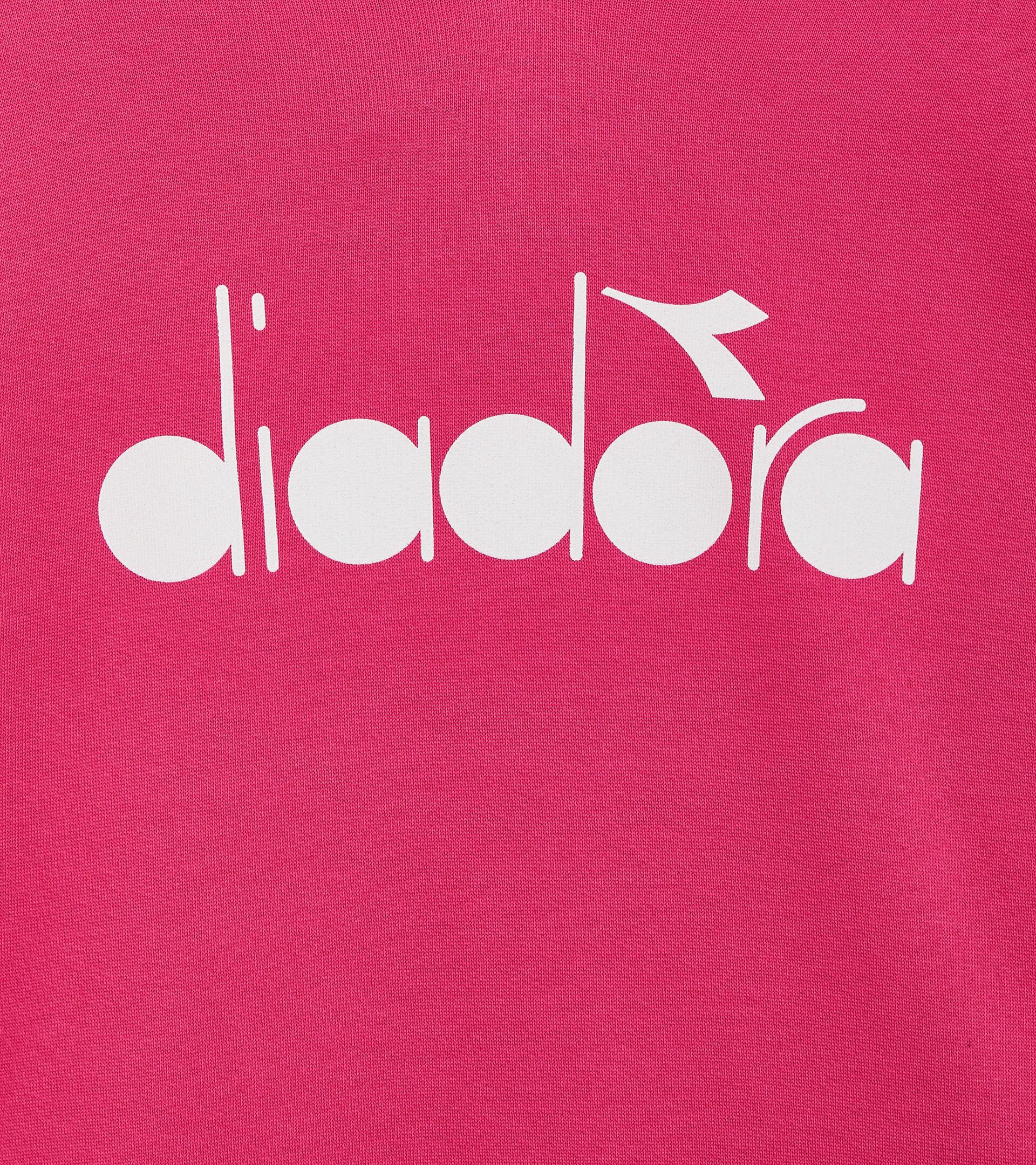 Sporty hoodie - Made in Italy - Gender Neutral HOODIE LOGO PINK SORBET - Diadora