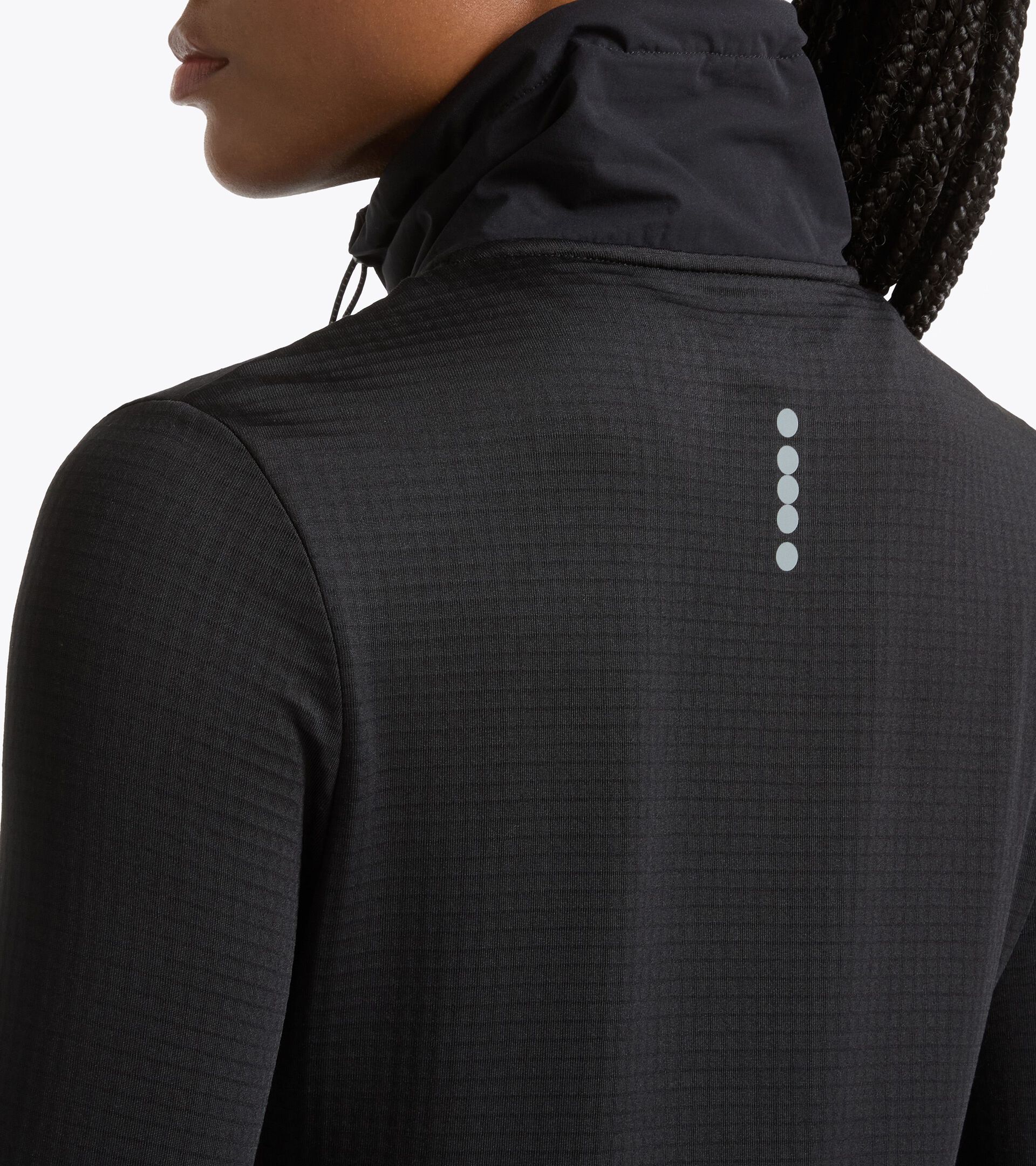 Forro polar termorregulador con tejido FIBRAZERO - Running Winter Protection - Mujer L. WARM UP WINTER FIBRAZERO NEGRO - Diadora