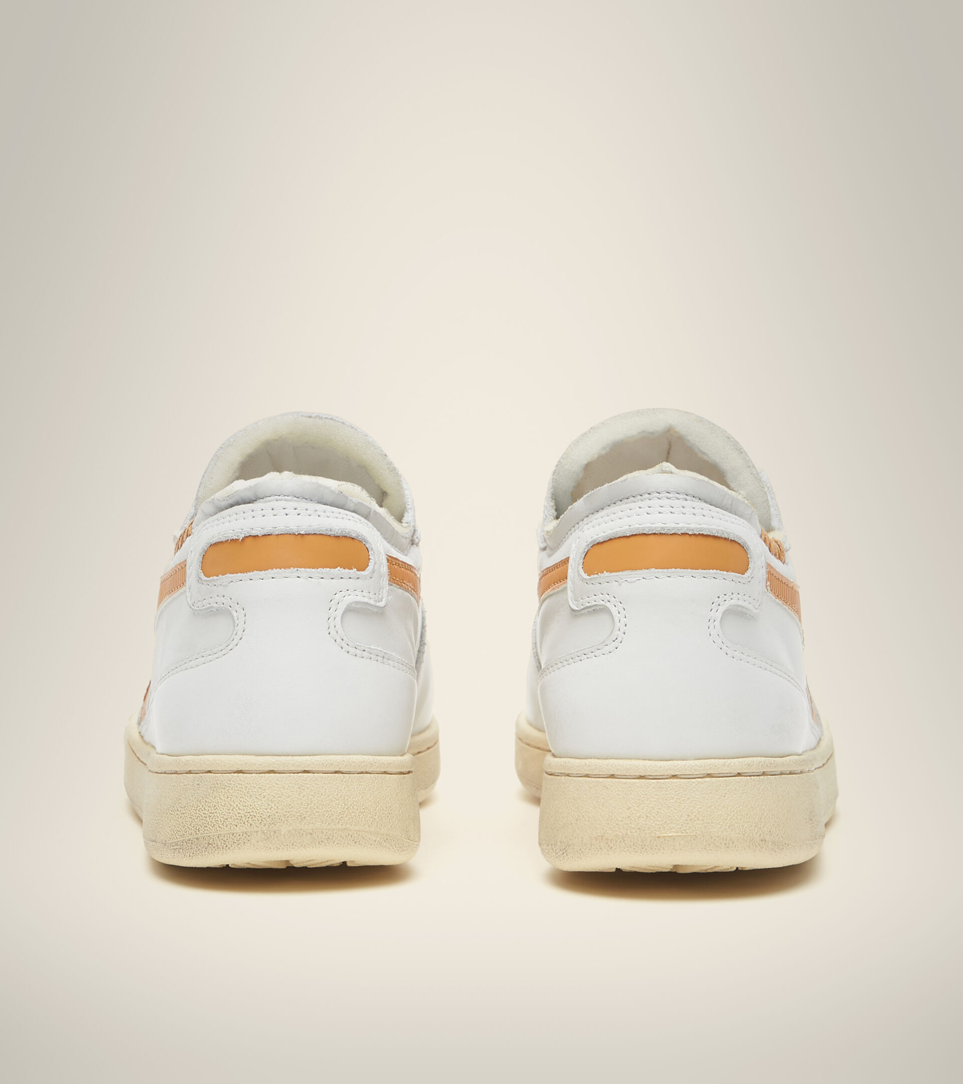 Heritage-Schuh - Unisex MI BASKET ROW CUT WEISS/NUGGET - Diadora