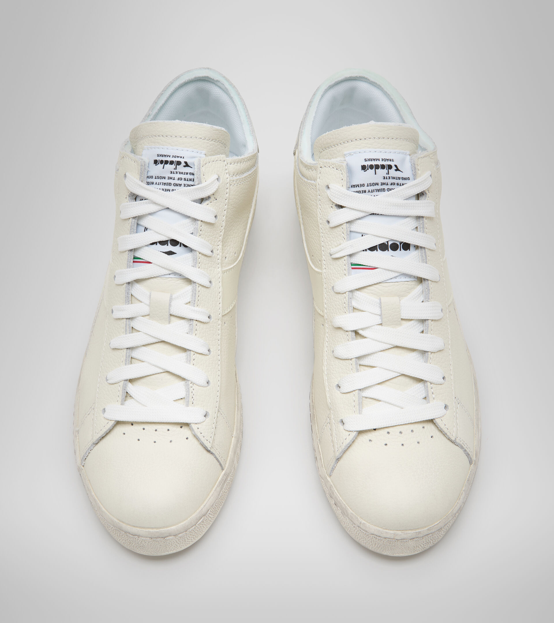 Sports shoes - Unisex GAME L WAXED ROW CUT WHITE/WHITE/WHITE - Diadora