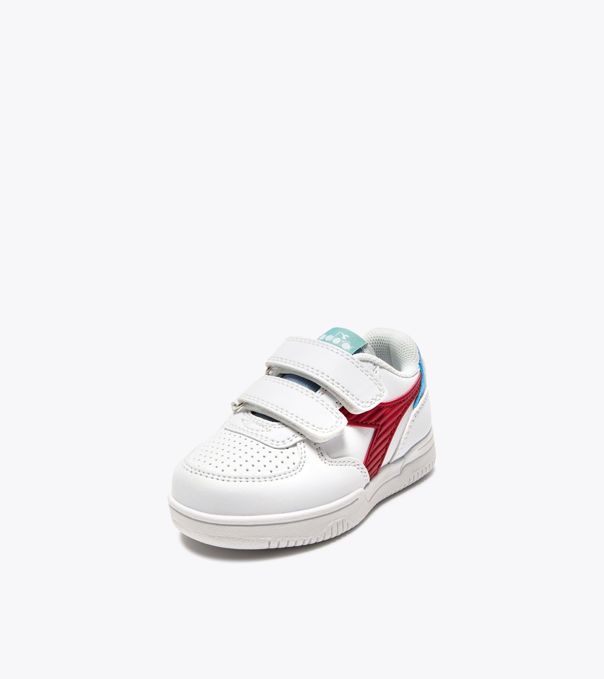 Zapatilla deportiva - Niños y niñas pequeños - 1-4 años
 RAPTOR LOW STRIPE TD BLCO/ROJO SALSA/DIADEMA AZUL - Diadora