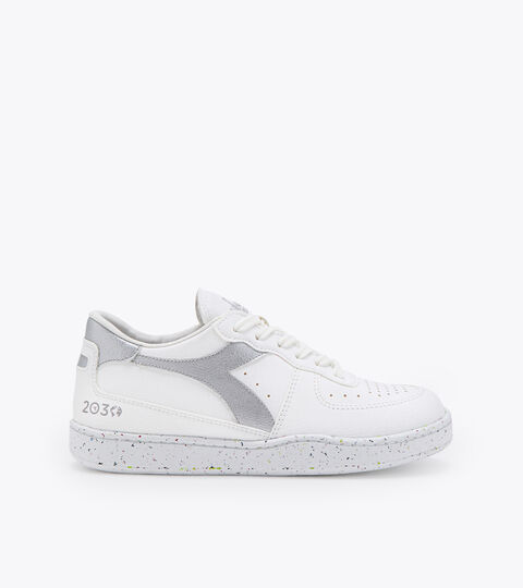 Heritage shoes - Unisex MI BASKET LOW 2030 WHITE/SILVER .. - Diadora