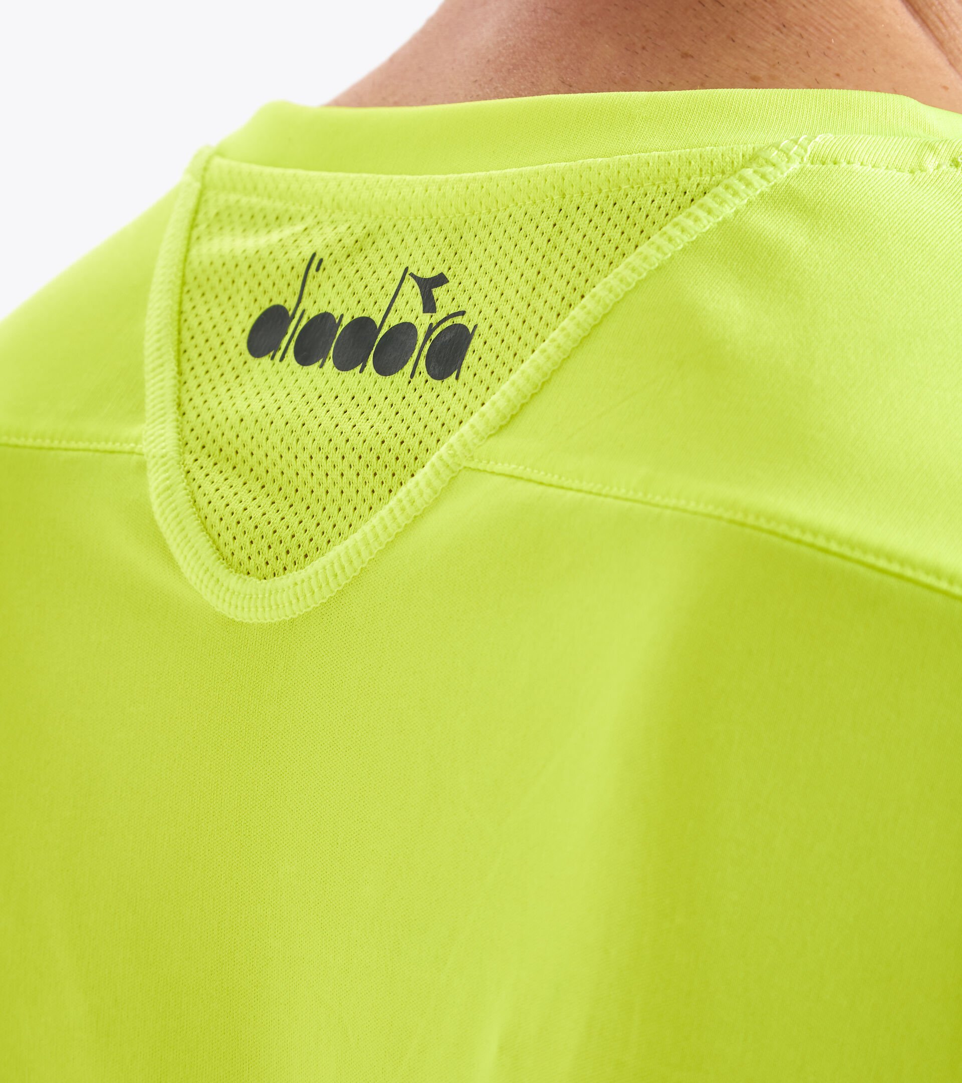 T-shirt de tennis - Homme T-SHIRT TEAM JAUNE FLUO DD - Diadora