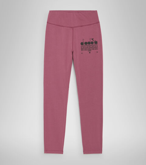 L. LEGGINGS MANIFESTO, AFRICAN VIOLET Stretch cotton leggings - Women’s L. LEGGINGS MANIFESTO AFRICAN VIOLET - Diadora