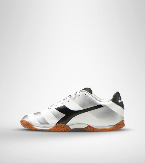 RAPTOR R ID, WHITE/BLACK/SILVER DD Footwear Sport UOMO RAPTOR R ID WHITE/BLACK/SILVER DD Diadora