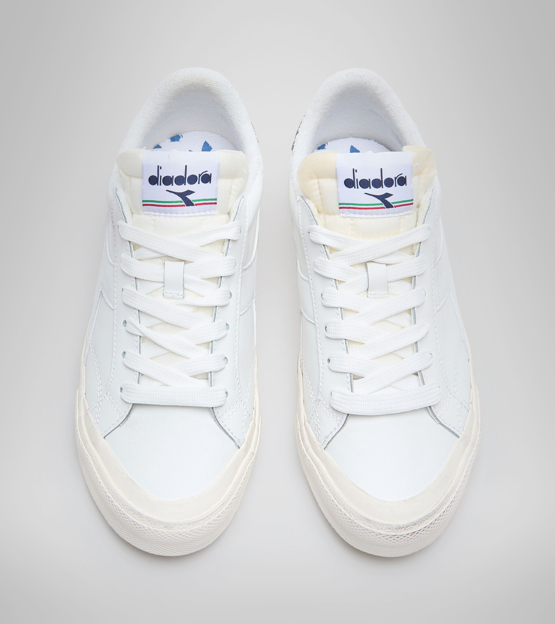 Sports shoe - Unisex MELODY LEATHER DIRTY WHITE/BLUE CORSAIR - Diadora