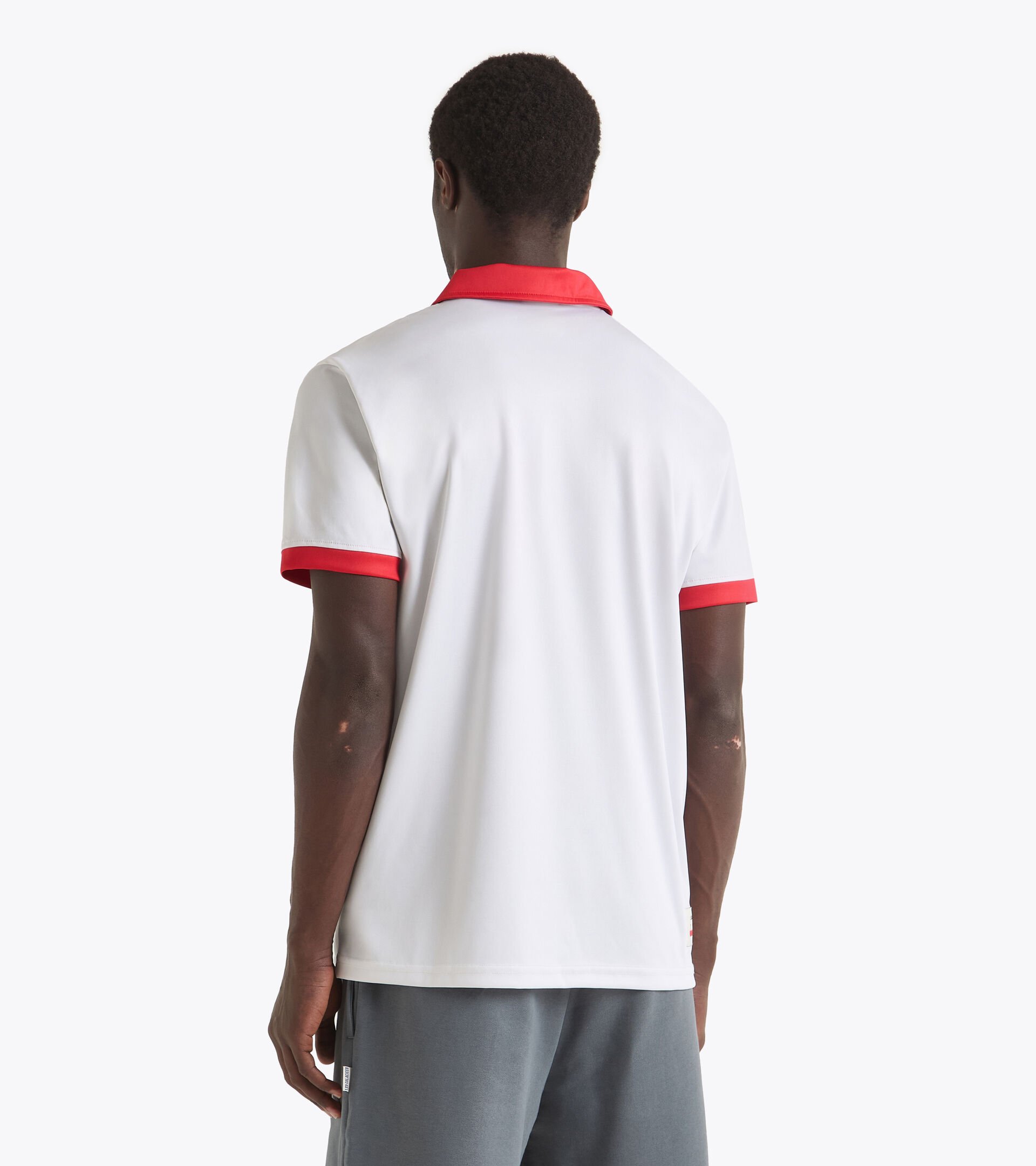 Calcio-inspired polyester shirt - Made in Italy - All-gender POLO SS LEGACY WHITE ALYSSUM - Diadora