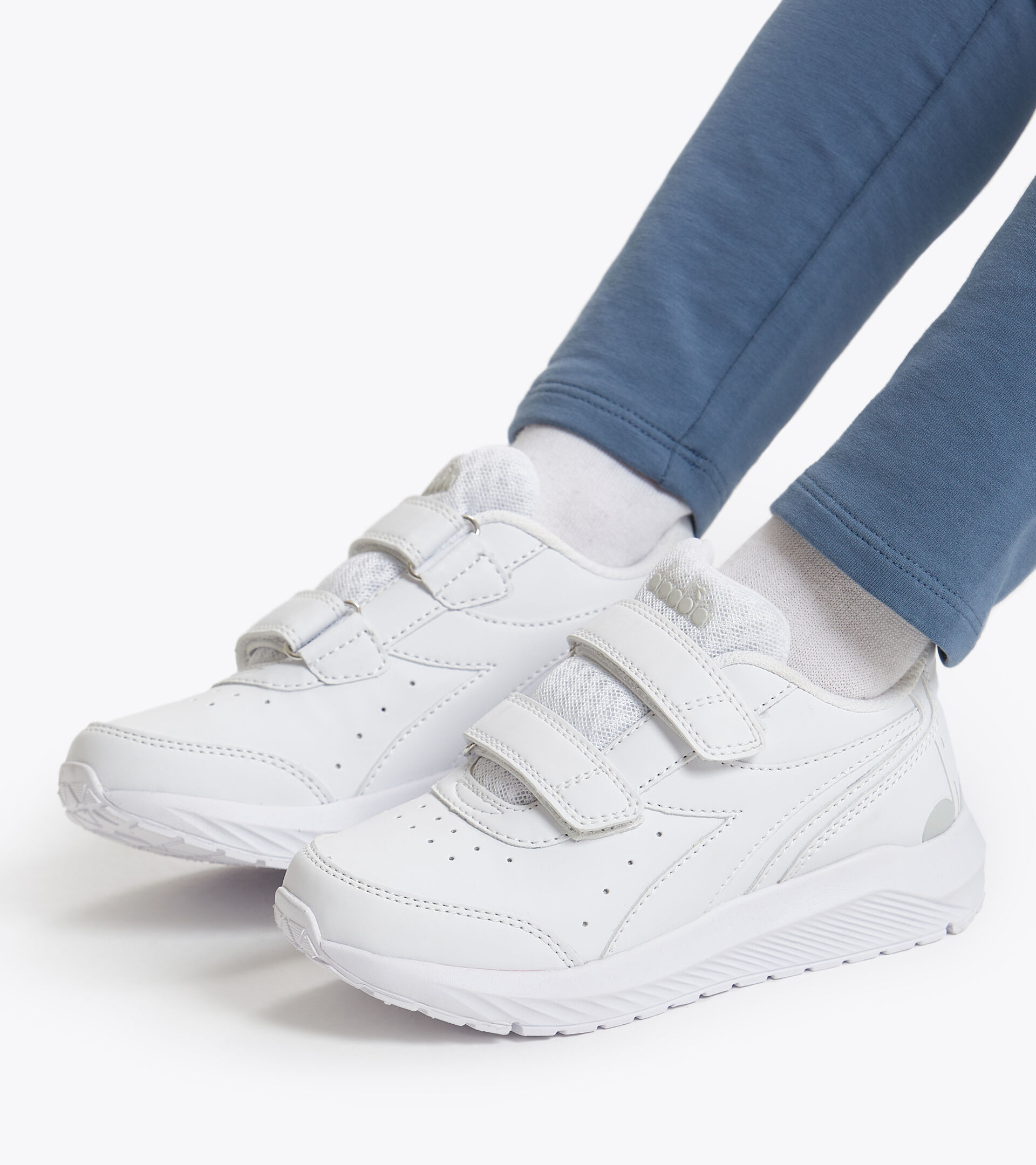 Running shoe - Kids FALCON SL JR V WHITE/WHITE/WHITE - Diadora