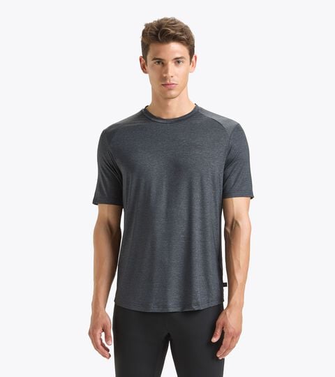T-shirt de running - Homme SS T-SHIRT TECH NOIR - Diadora