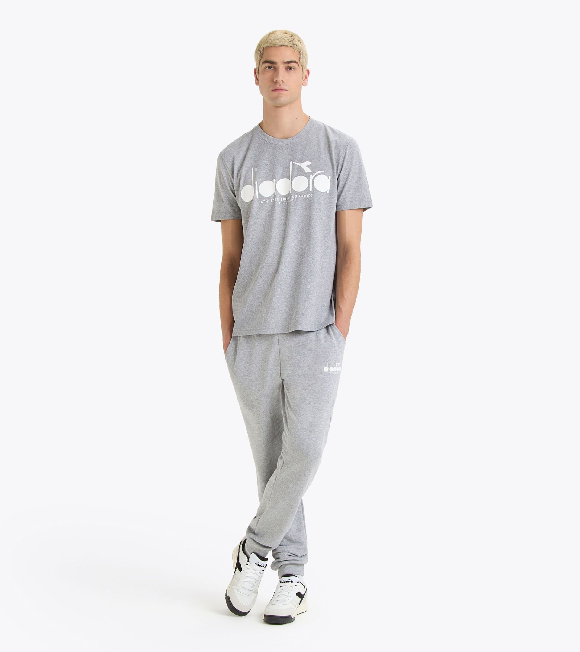 T-shirt - Genre neutre T-SHIRT SS LOGO GRATTE CIEL MELANGE - Diadora