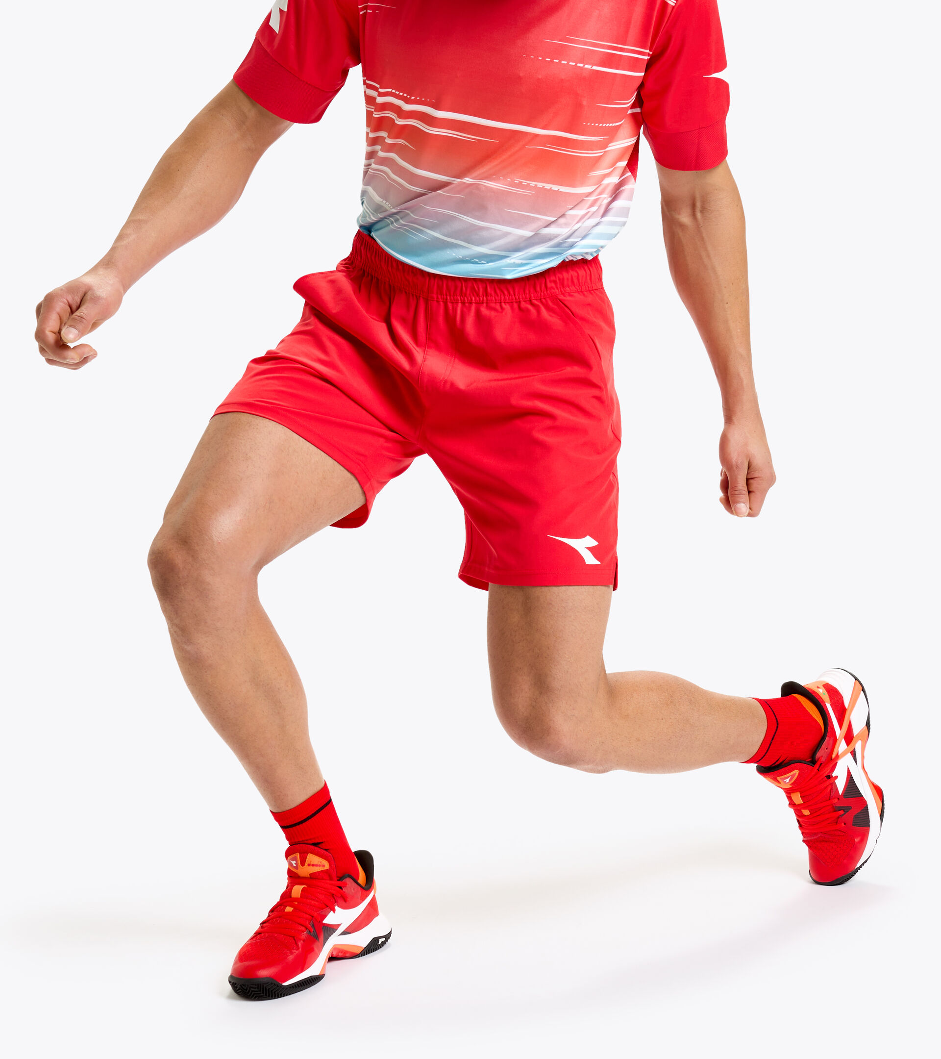 Training Bermuda shorts - Men BERMUDA ICON FER.RED ITALY - Diadora
