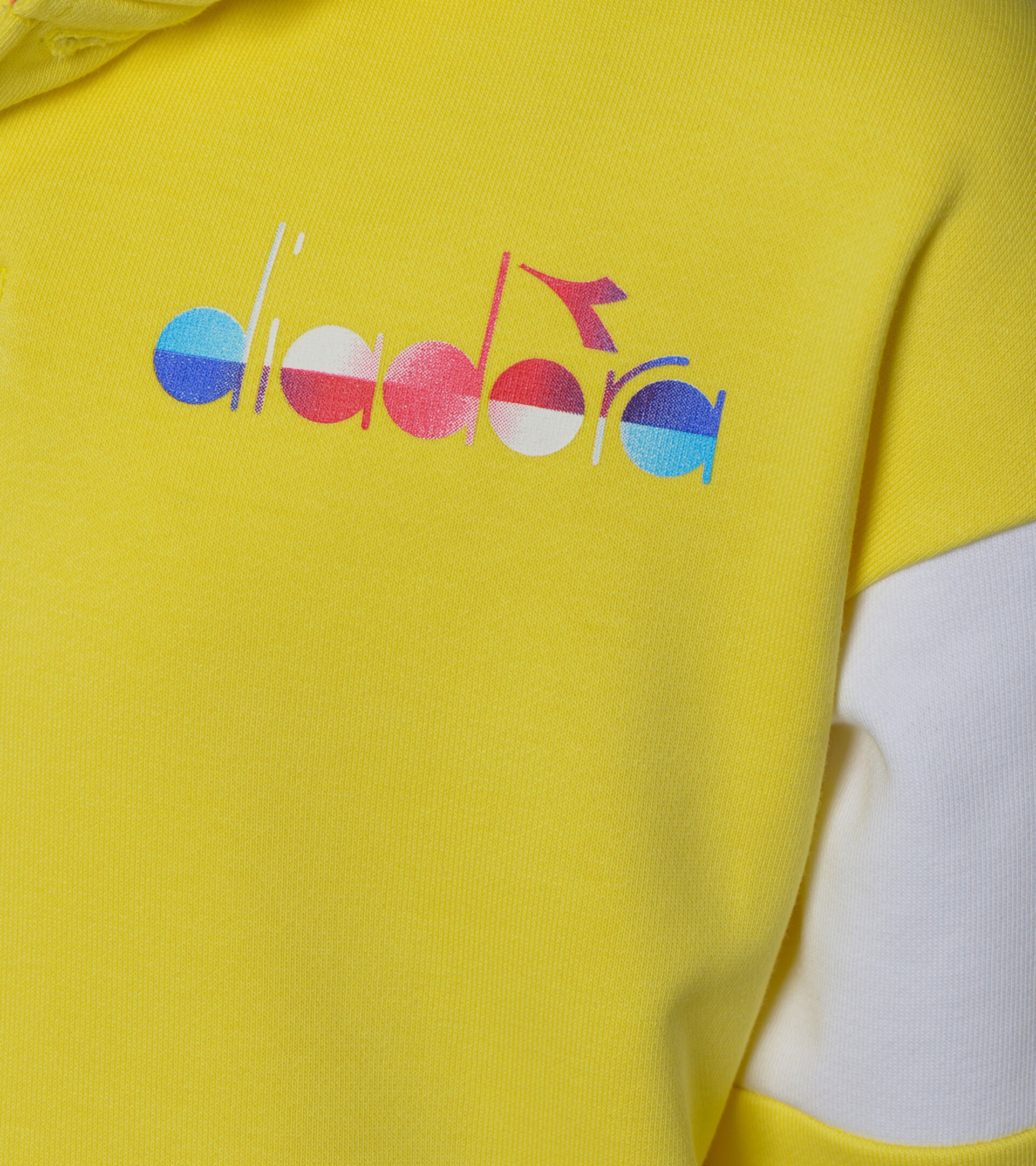 Apparel Sport BAMBINO JB. HOODIE DIADORA CLUB GIALLO CELIDONIA Diadora