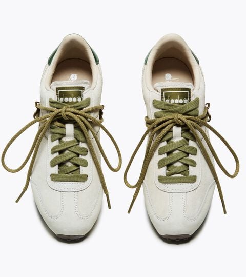 Leather Sneaker - Low-Profile - All-gender RALLY FLOW WN PRISTINE WHITE - Diadora