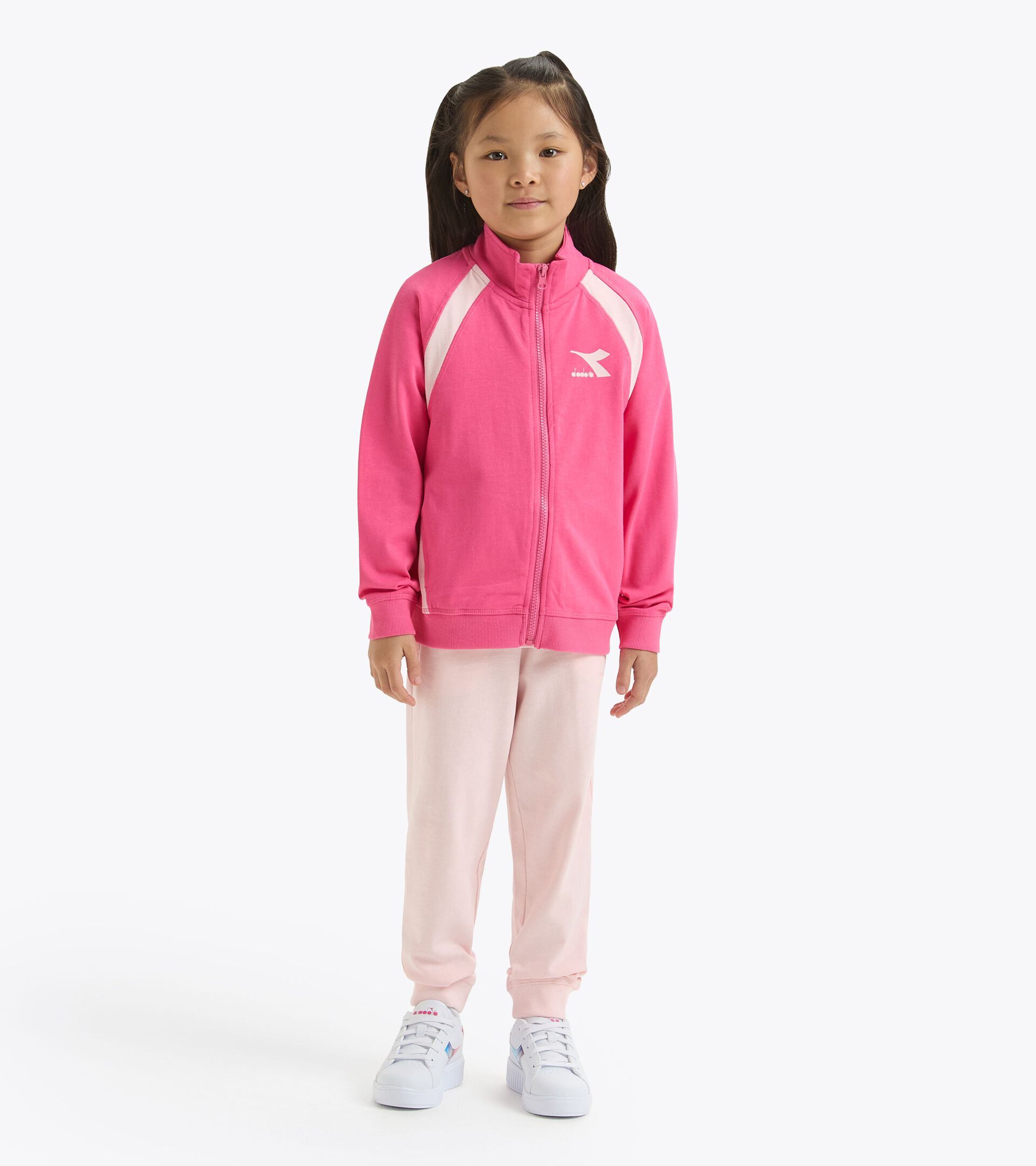 Tuta - Unisex - Ragazzi/e
 JU.TRACKSUIT FZ CORE ROSA ACCESO - Diadora