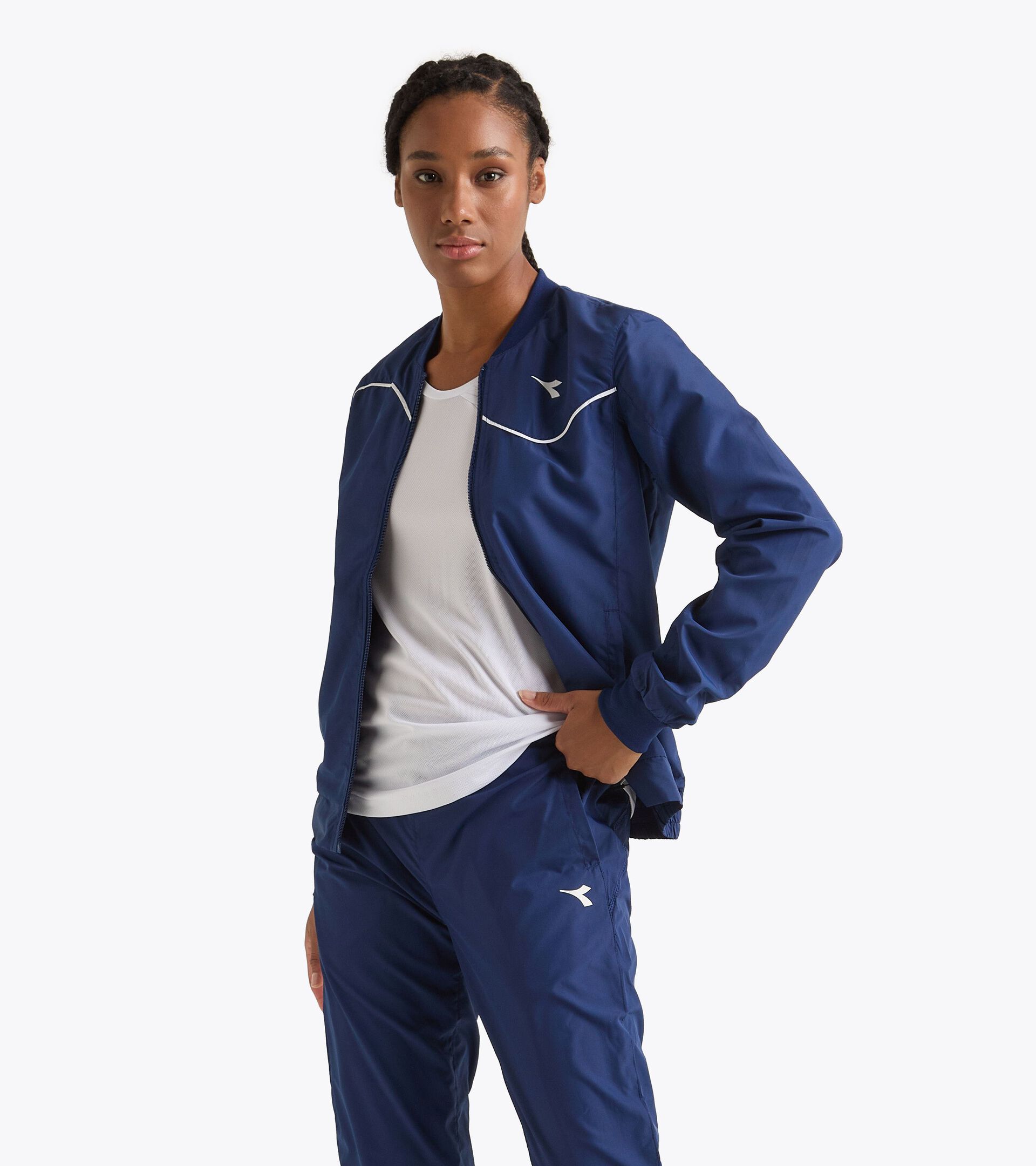 Giacca da tennis - Donna L. JACKET COURT BLU ESTATE - Diadora