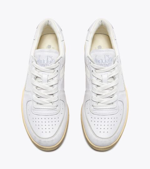 Sneaker Heritage in pelle - per ogni genere MI BASKET LOW USED BIANCO/BIANCO - Diadora