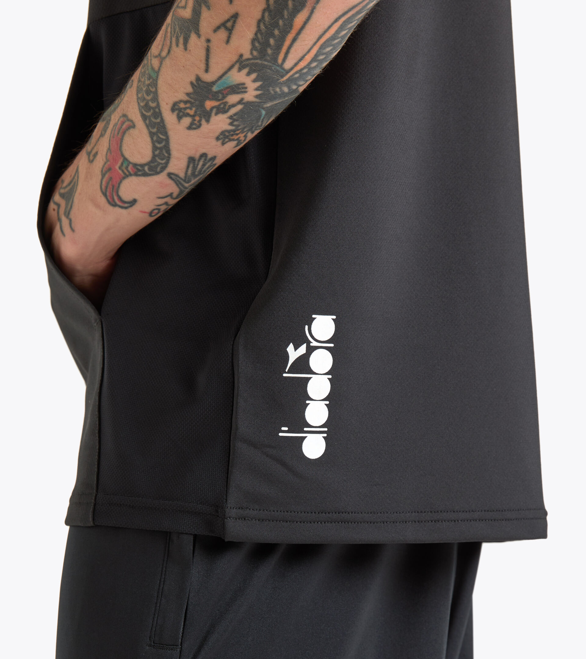 Sleeveless training sweatshirt - Men’s HD SL T-SHIRT BUDDYFIT BLACK - Diadora