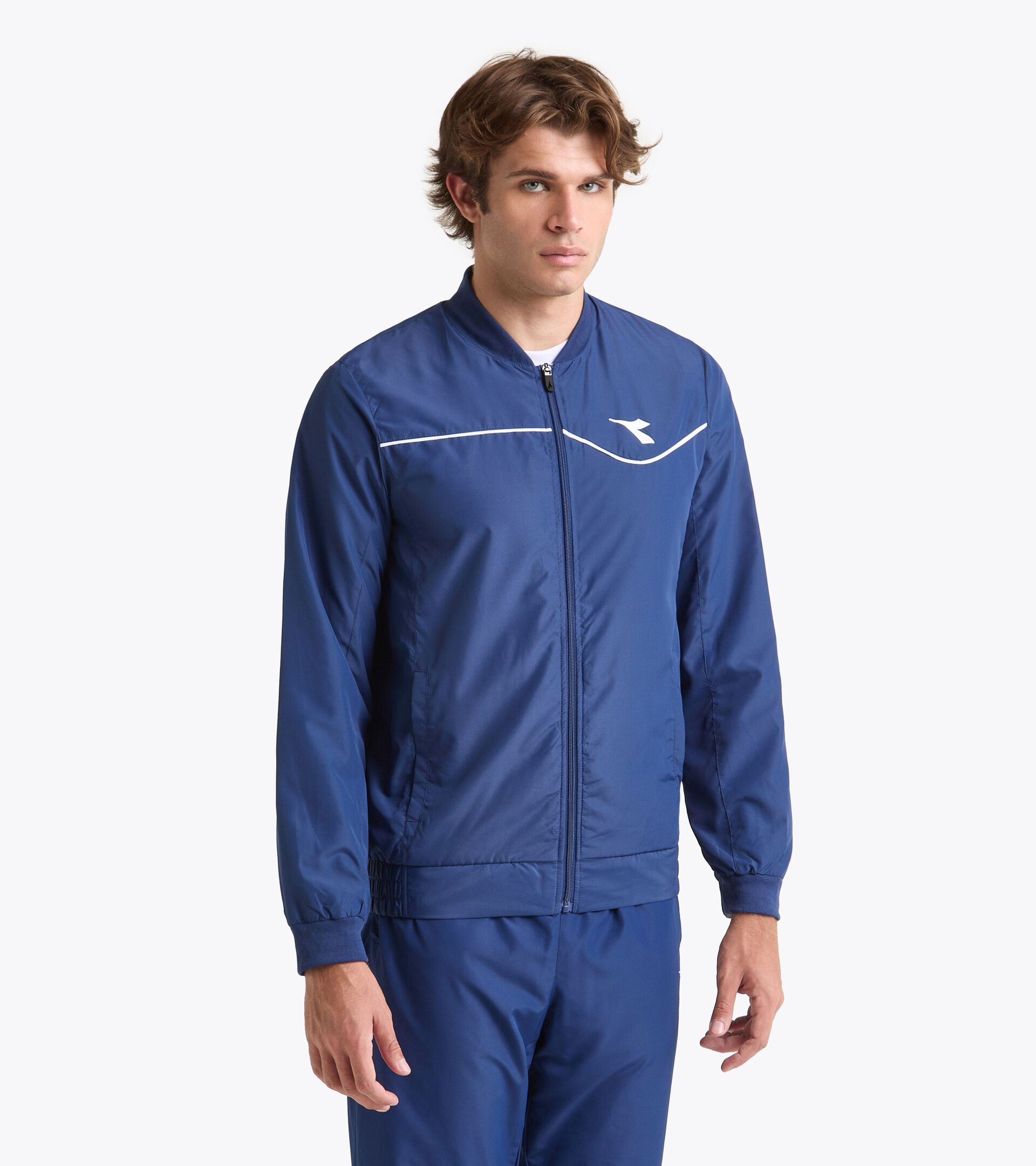 Tennis jacket - Men JACKET COURT SALTIRE NAVY - Diadora