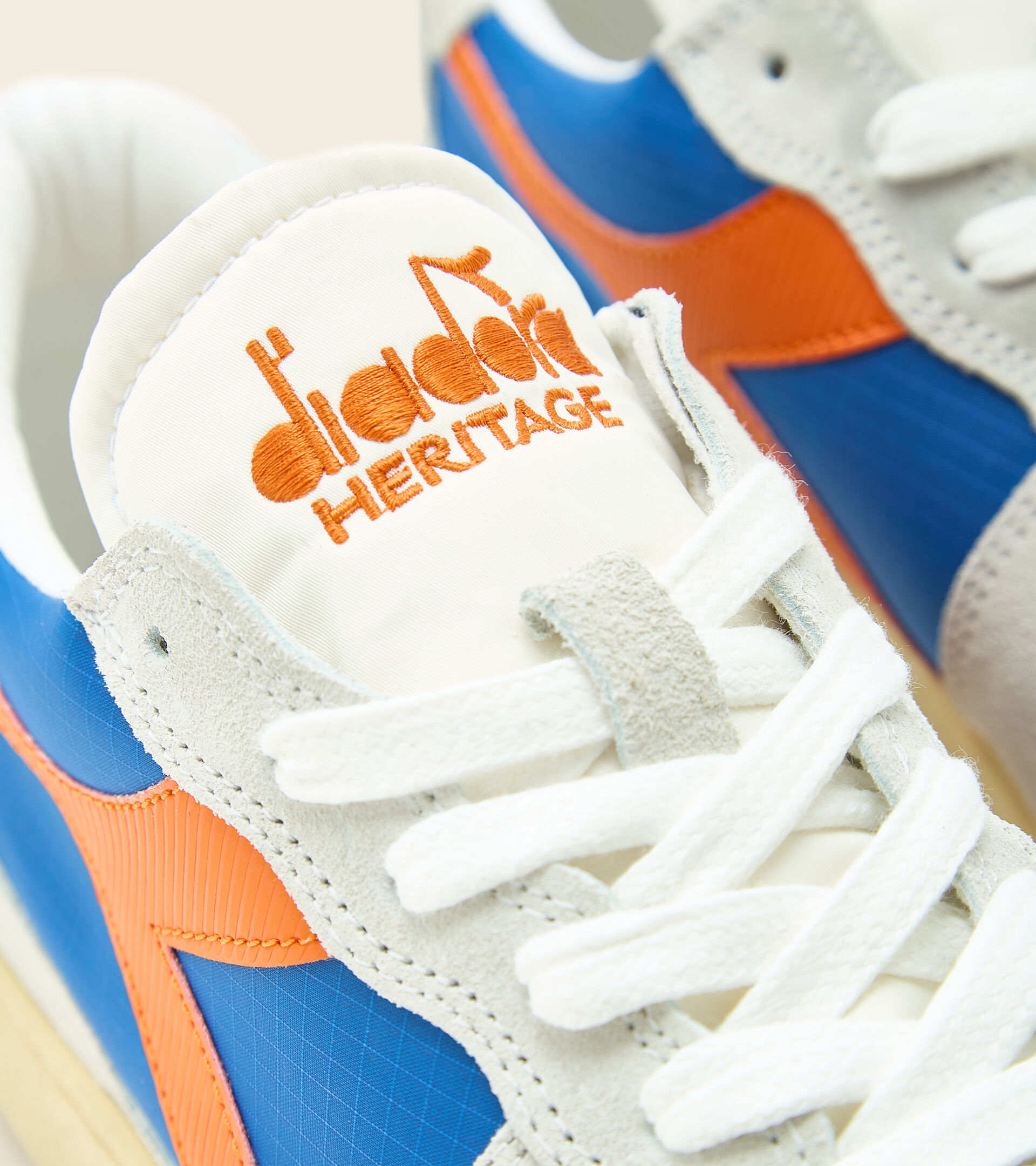 Heritage shoe - Unisex MI BASKET LOW RIPSTOP DARK ROYAL /WHITE - Diadora