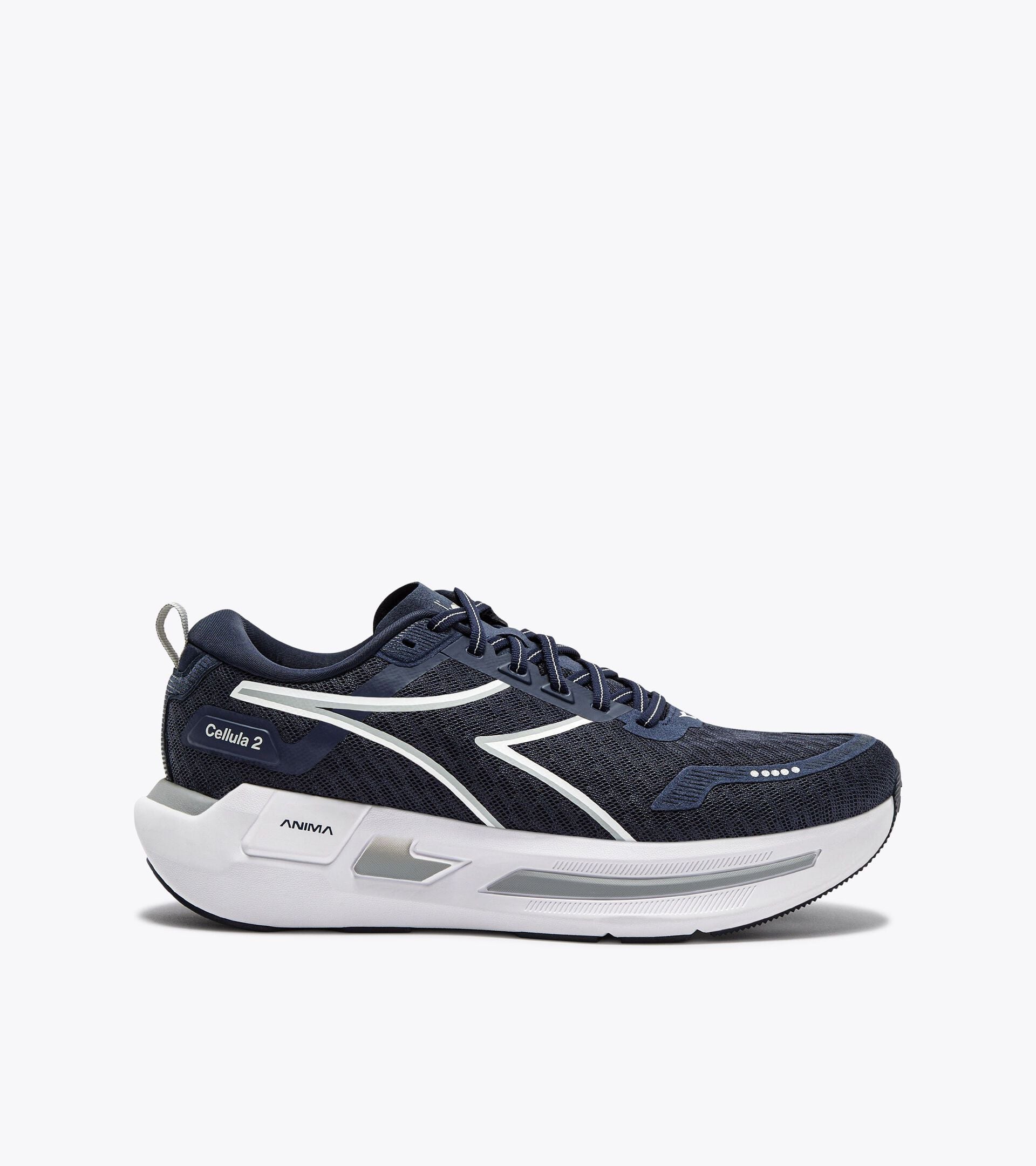 Neutral running shoe - Comfort and stability - Men&rsquo;s CELLULA 2 BLUE CORSAIR/WHITE - Diadora