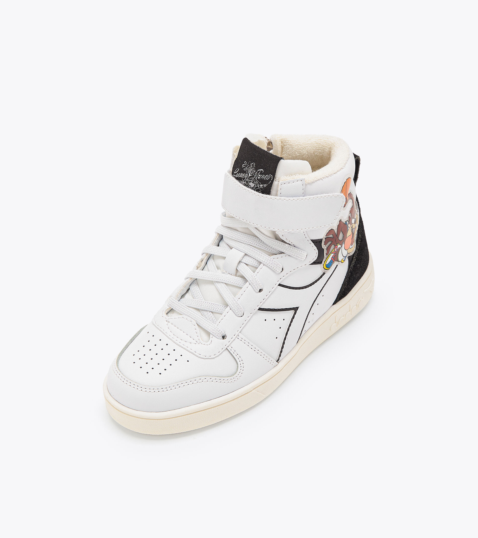 Sports shoes - Kids 4-8 years MAGIC BASKET MID TAZ PS WHITE/BLACK - Diadora