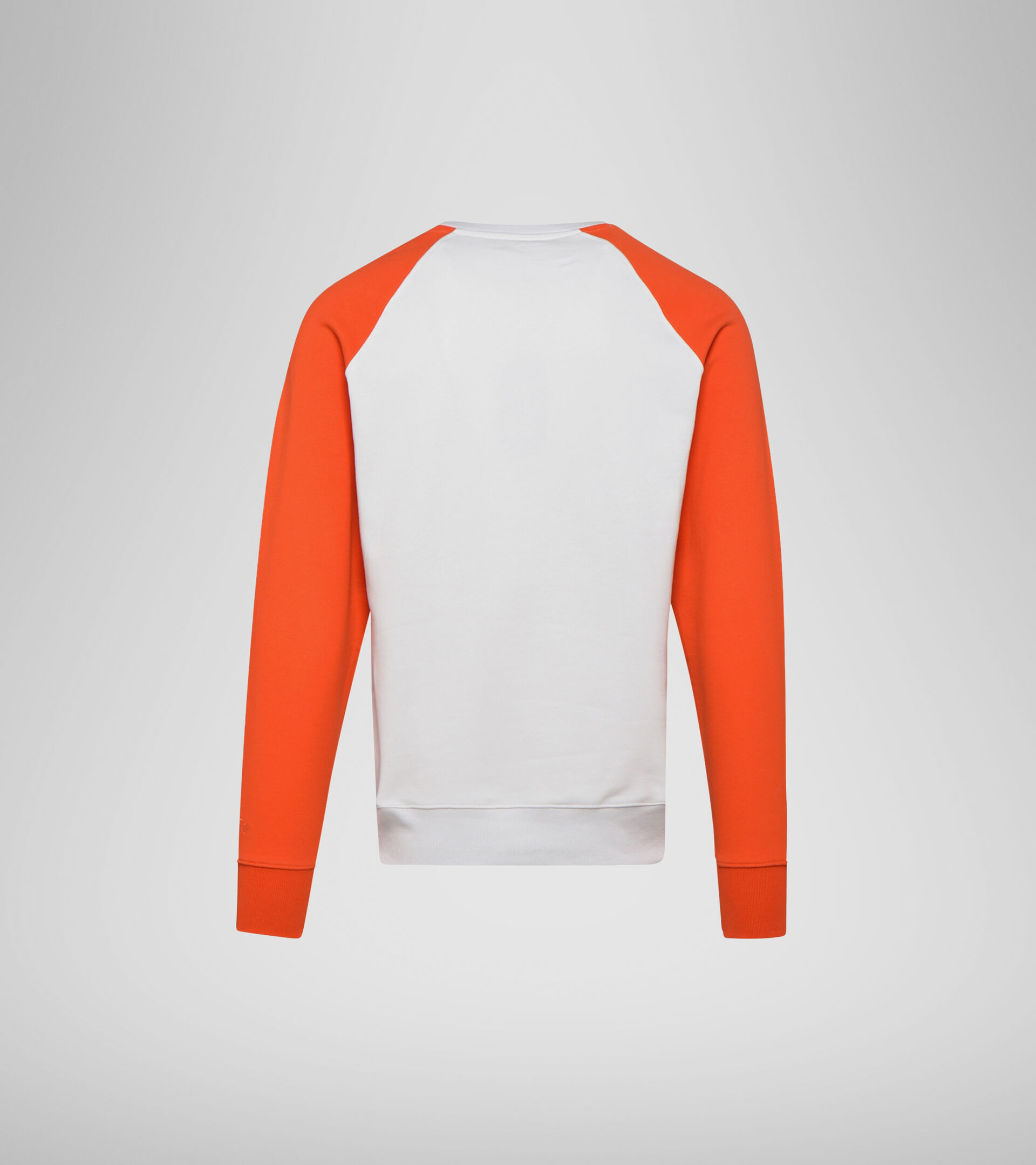 Sweatshirt with logo - Men SWEATSHIRT CREW SPECTRA ORANGEADE/WHITE MILK - Diadora