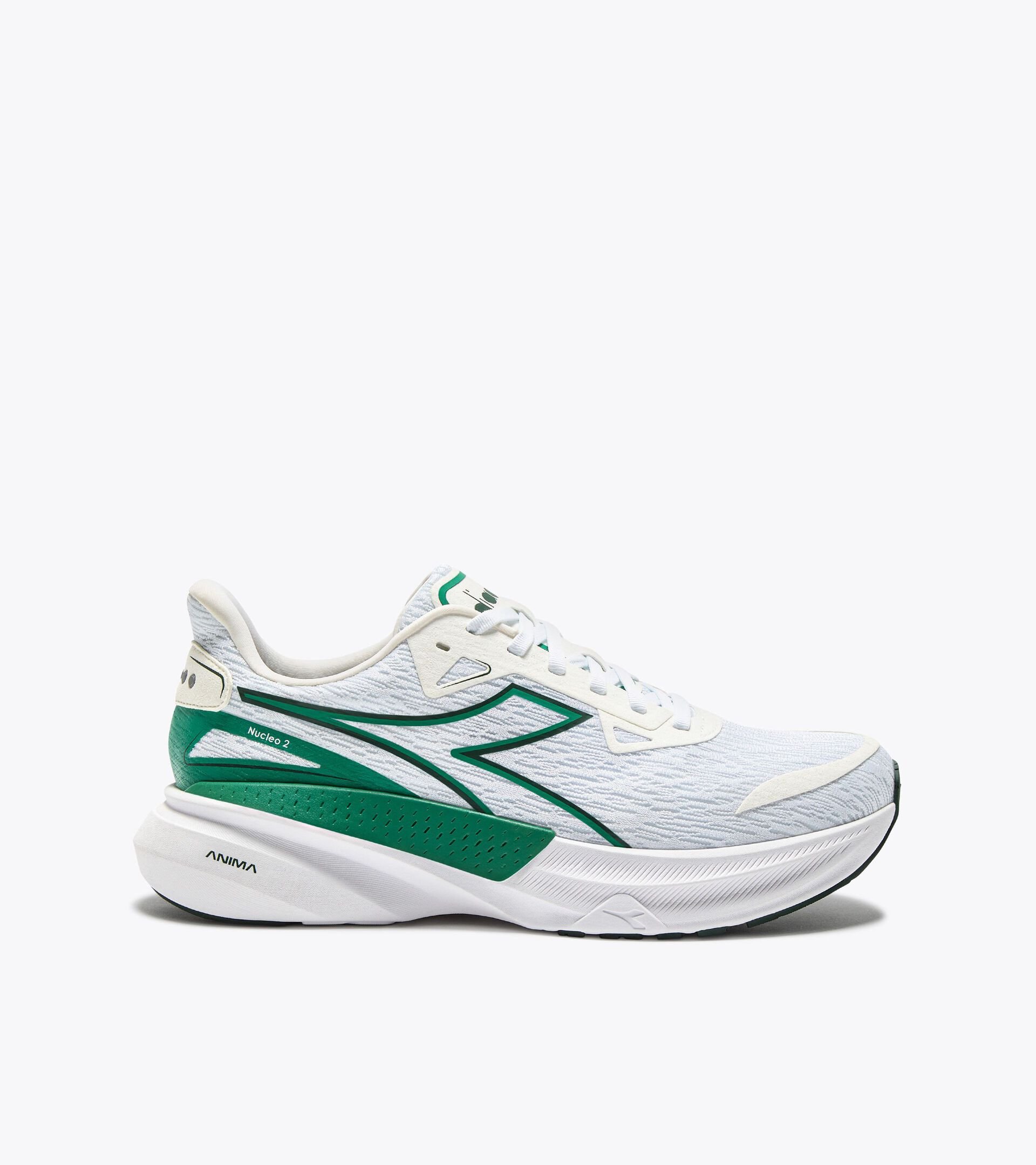 Running shoe - Comfort and stability - Men's NUCLEO 2 WHITE/BOSPHORUS - Diadora