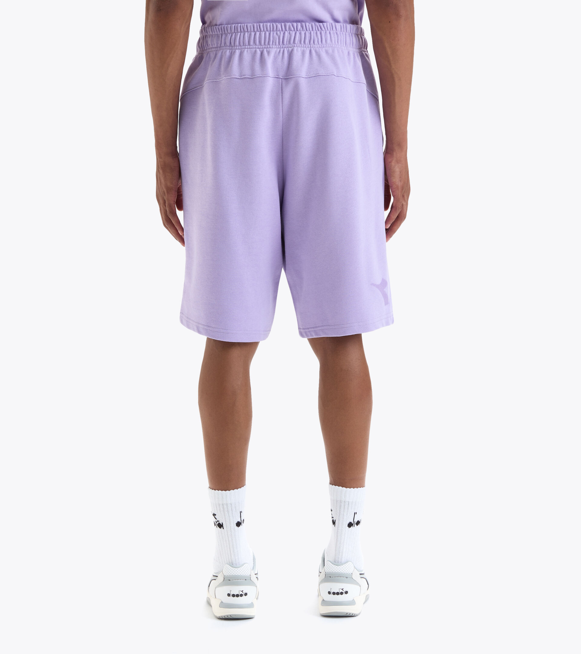 Sportliche Bermudas aus Baumwolle - Gender neutral BERMUDA SPW LOGO LILAFARBENE ROSE - Diadora