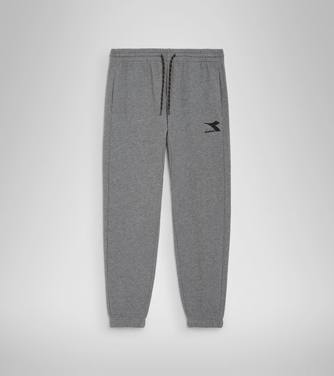 PANTS CUFF DRIFT, DARK GRAY MELANGE (C6096) Cotton sports trousers - Men’s PANTS CUFF DRIFT DARK GRAY MELANGE (C6096) - Diadora