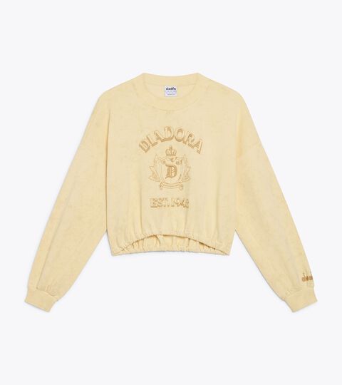 Jersey sweatshirt - Cropped - Women's L. SWEAT AVENUE LAB I BEIGE SHIFTY - Diadora