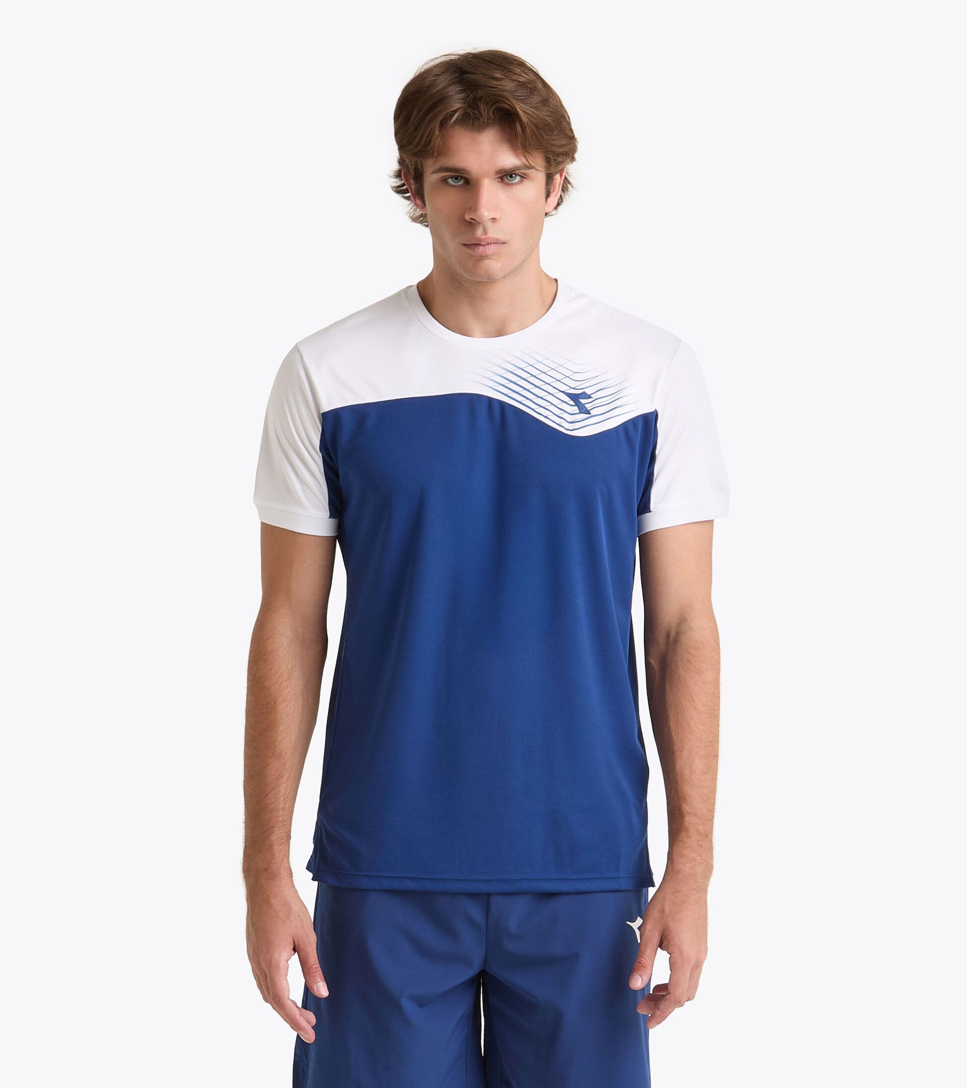 Tennis T-shirt - Men T-SHIRT COURT SALTIRE NAVY - Diadora