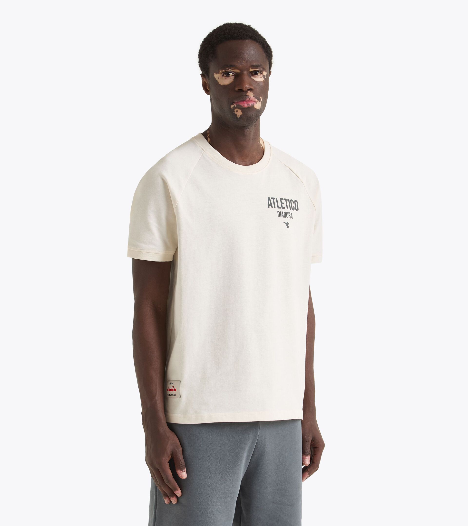 Legacy t-shirt - Made in Italy - All-gender T-SHIRT SS LEGACY WHITE ALYSSUM - Diadora