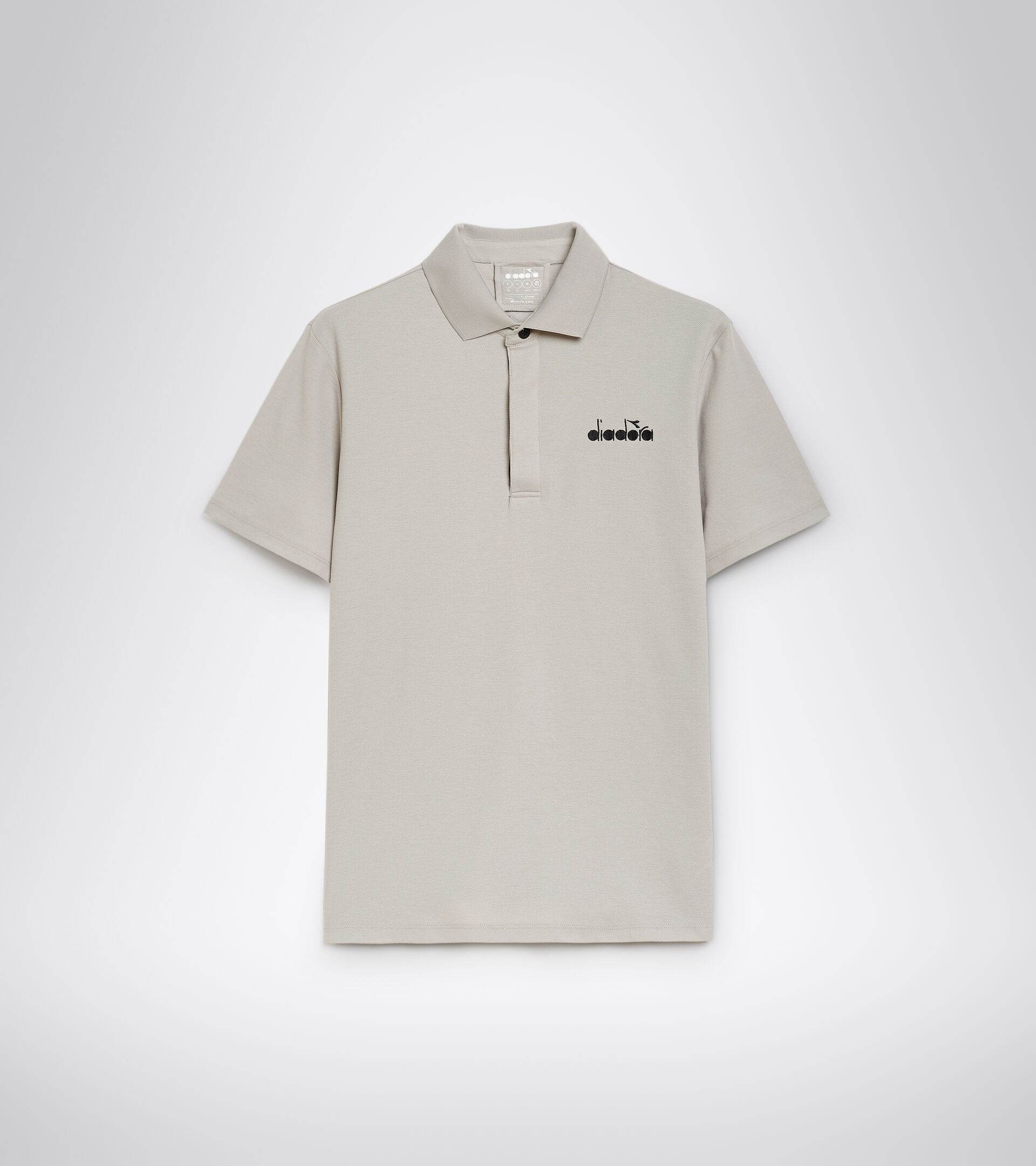 Tennis polo shirt - Men POLO STATEMENT SS OYSTER MUSHROOM - Diadora
