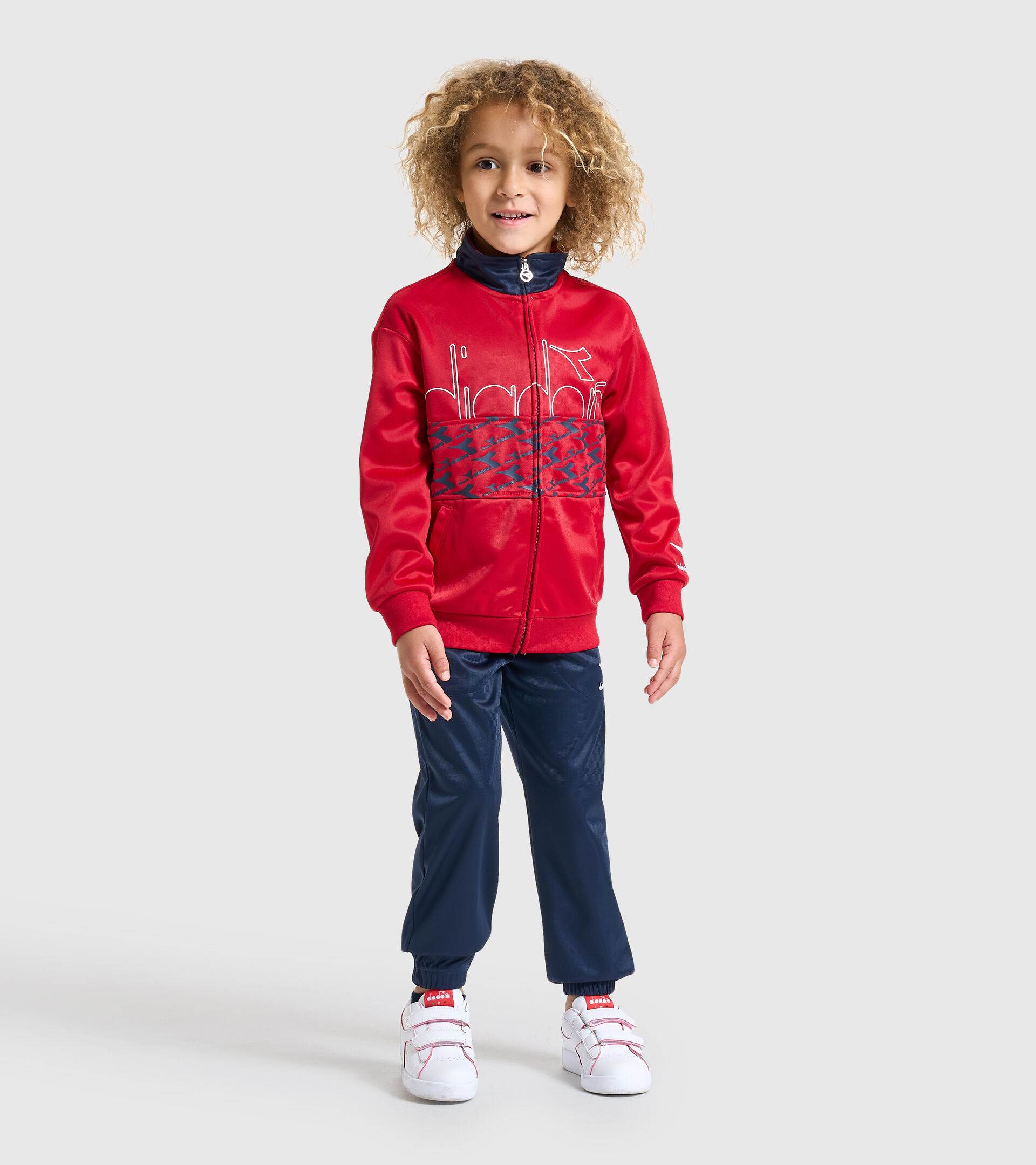 Tracksuit - Kids JB.TRACKSUIT FZ HOOPLA TANGO RED - Diadora