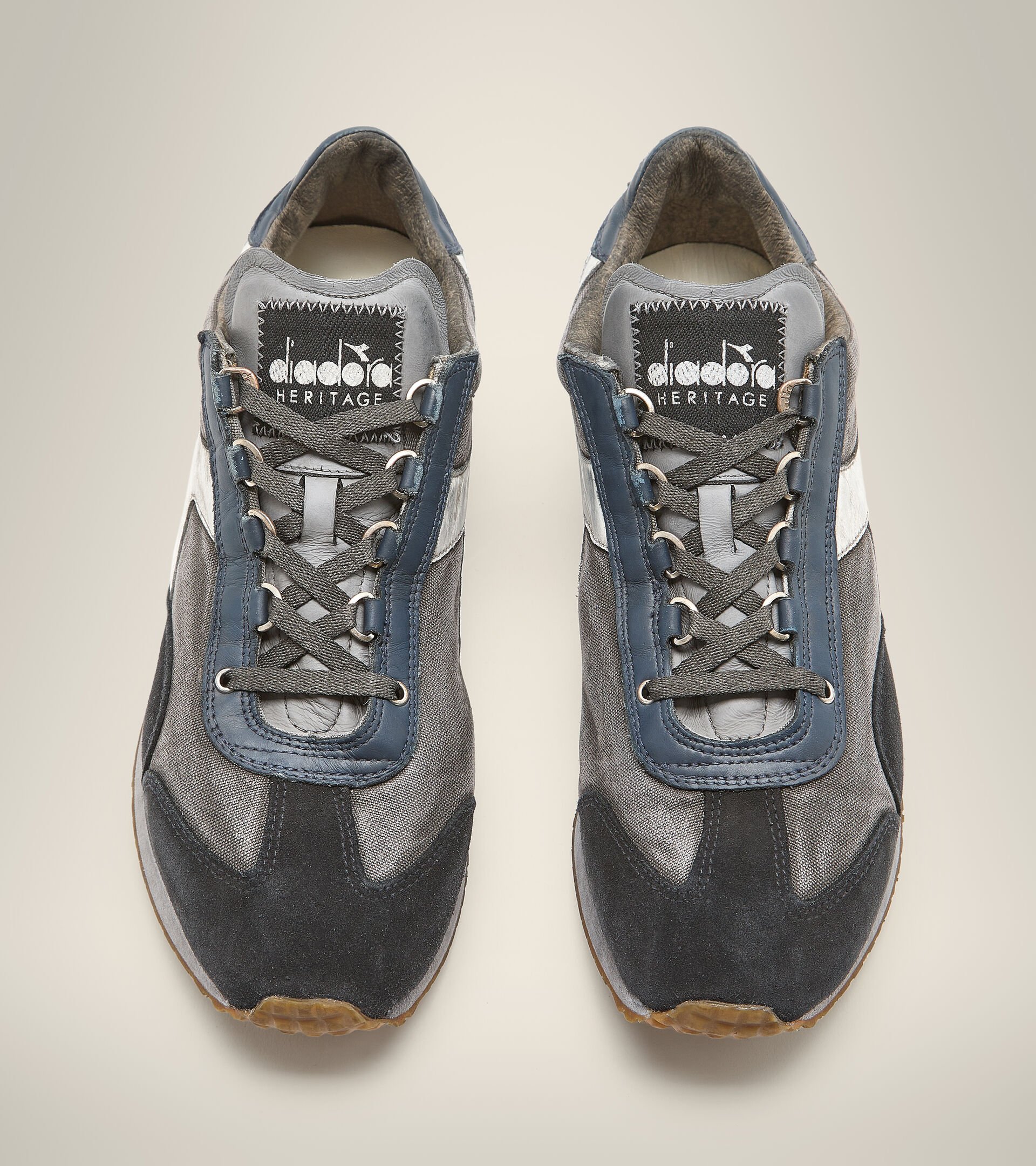 Heritage shoe - Unisex EQUIPE H DIRTY STONE WASH EVO ICE GRAY - Diadora