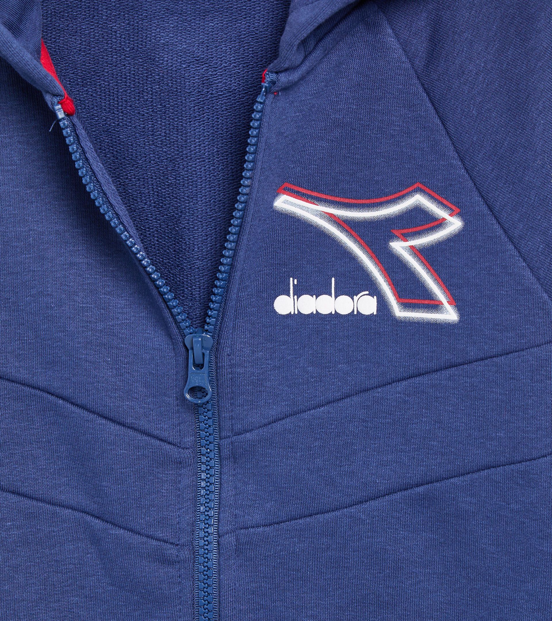 Coordinated tracksuit - Boys and girls 
 JU. TRACKSUIT HD FZ LOGO SALTIRE NAVY - Diadora
